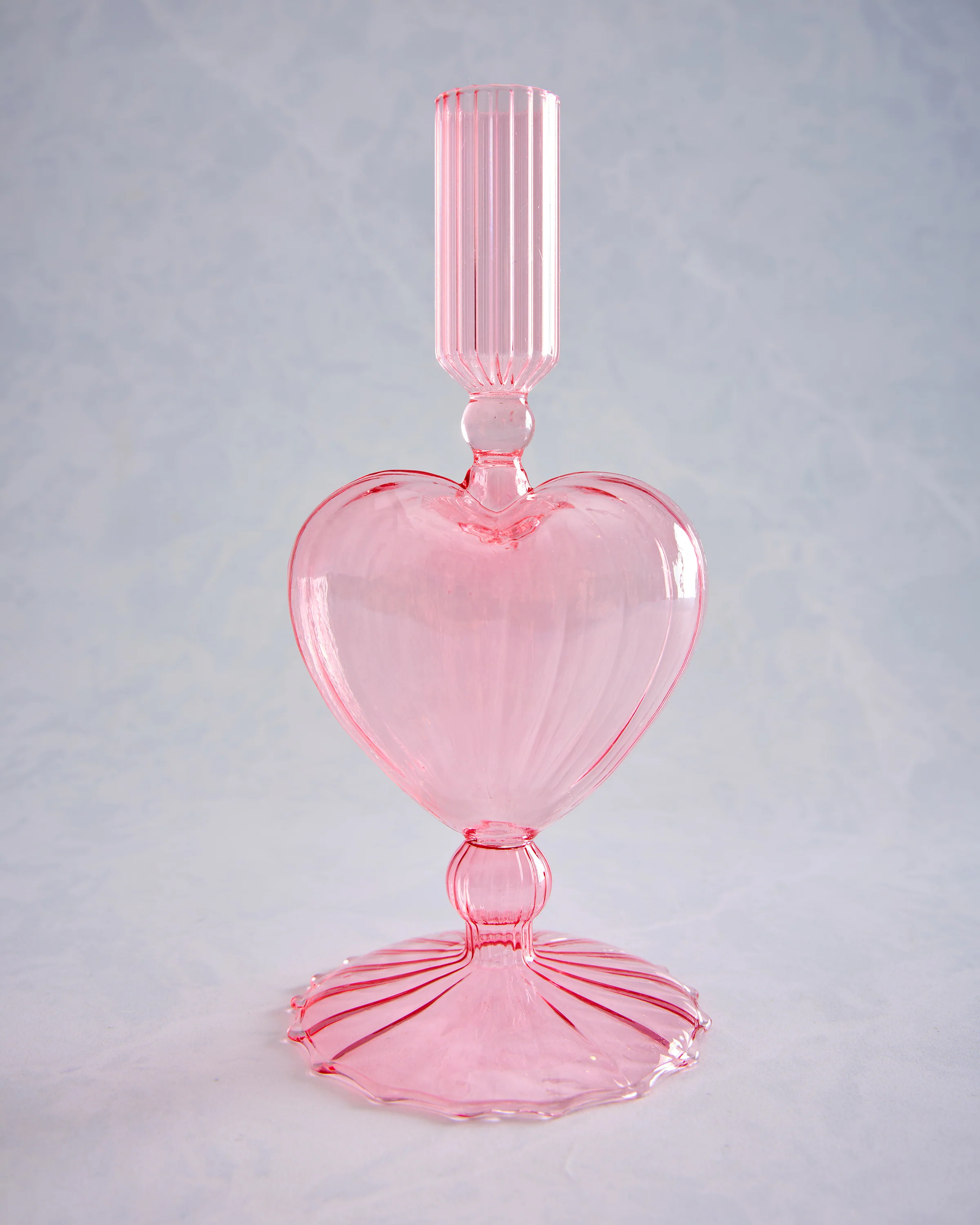 Pink - Heart Taper Holder - Abbott - Image 2