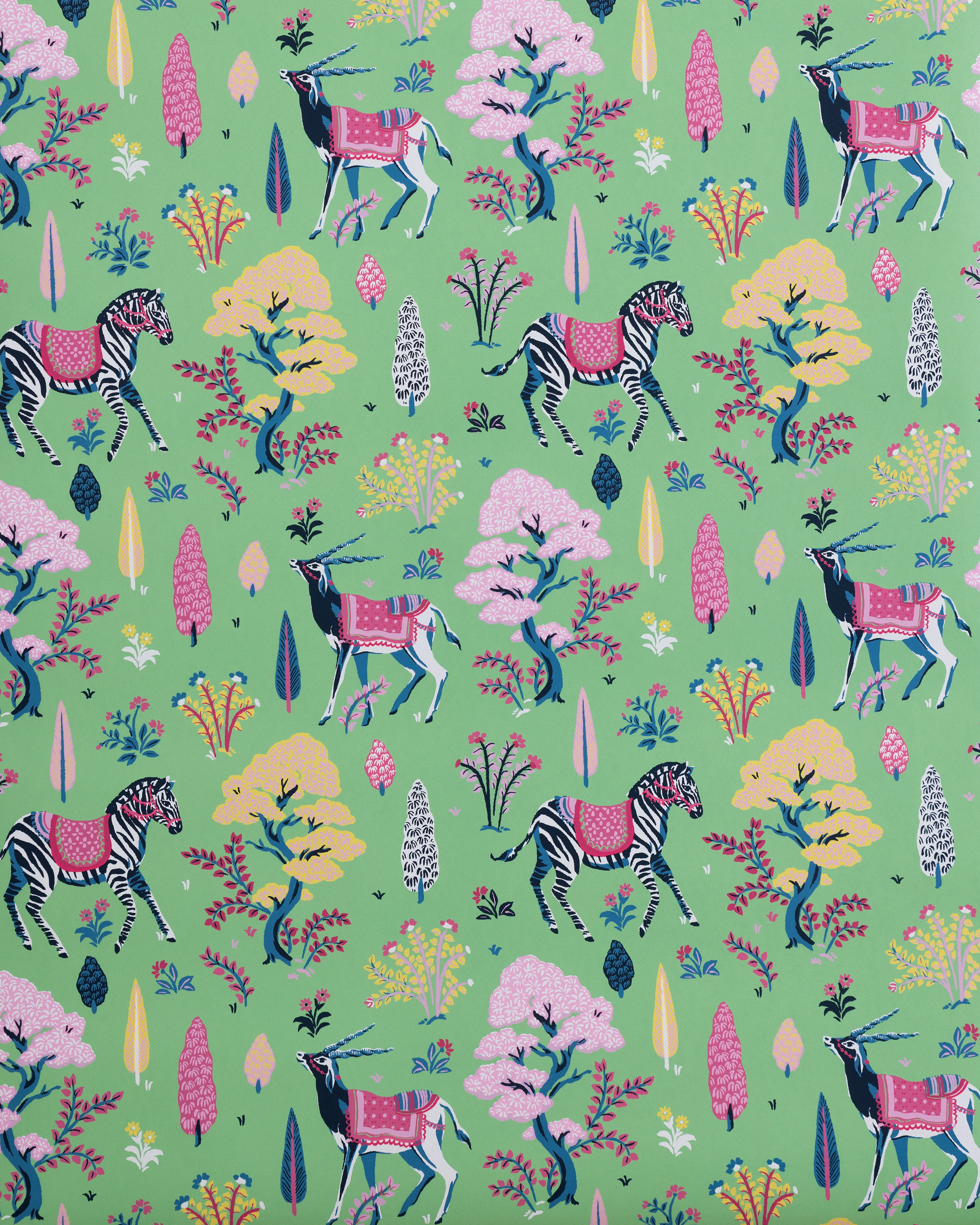 Antelope's Forest - Wallpaper Double Roll - Jade - Image 4