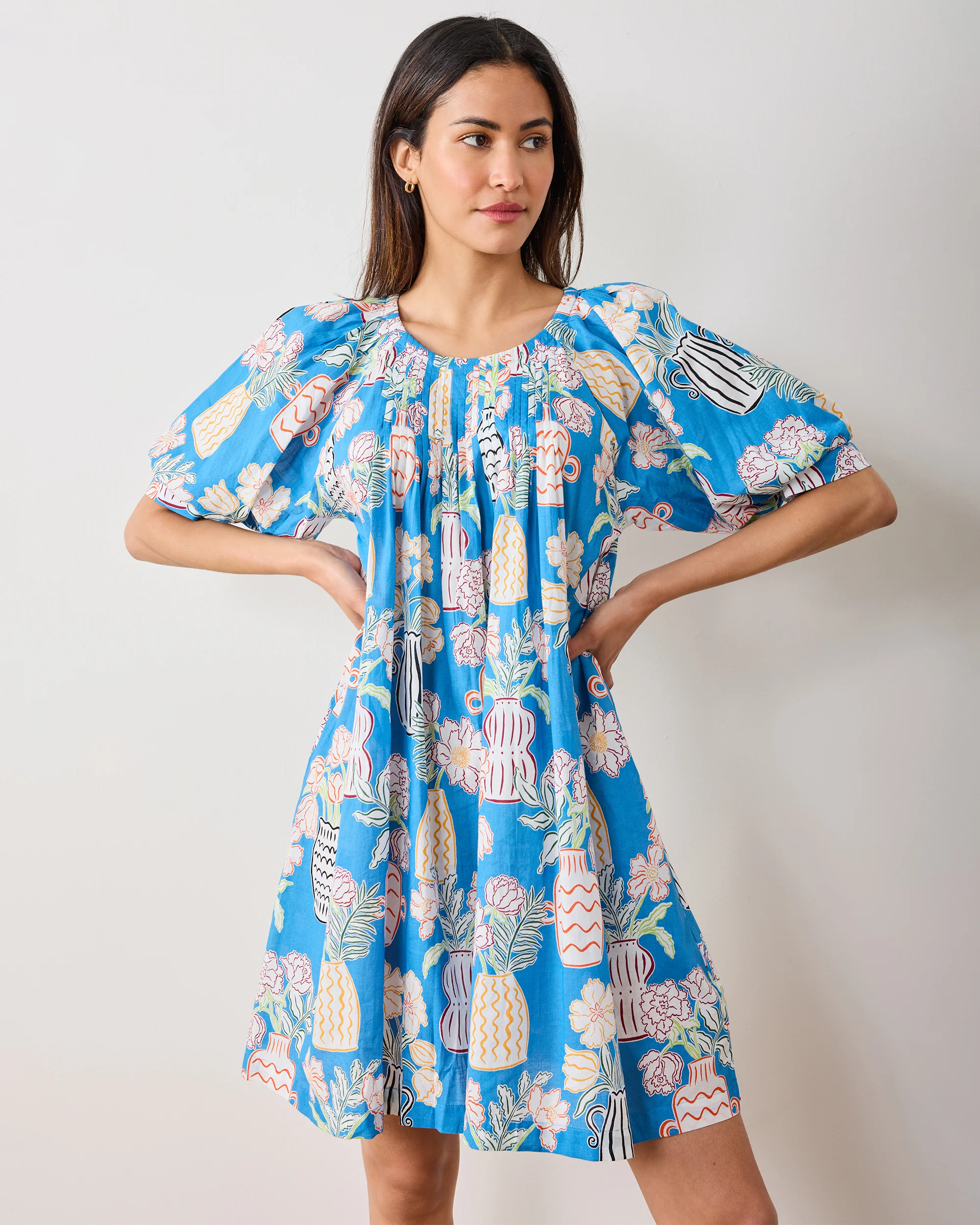 Antique Vases - Raina Dress - Blue Sky - Image 5