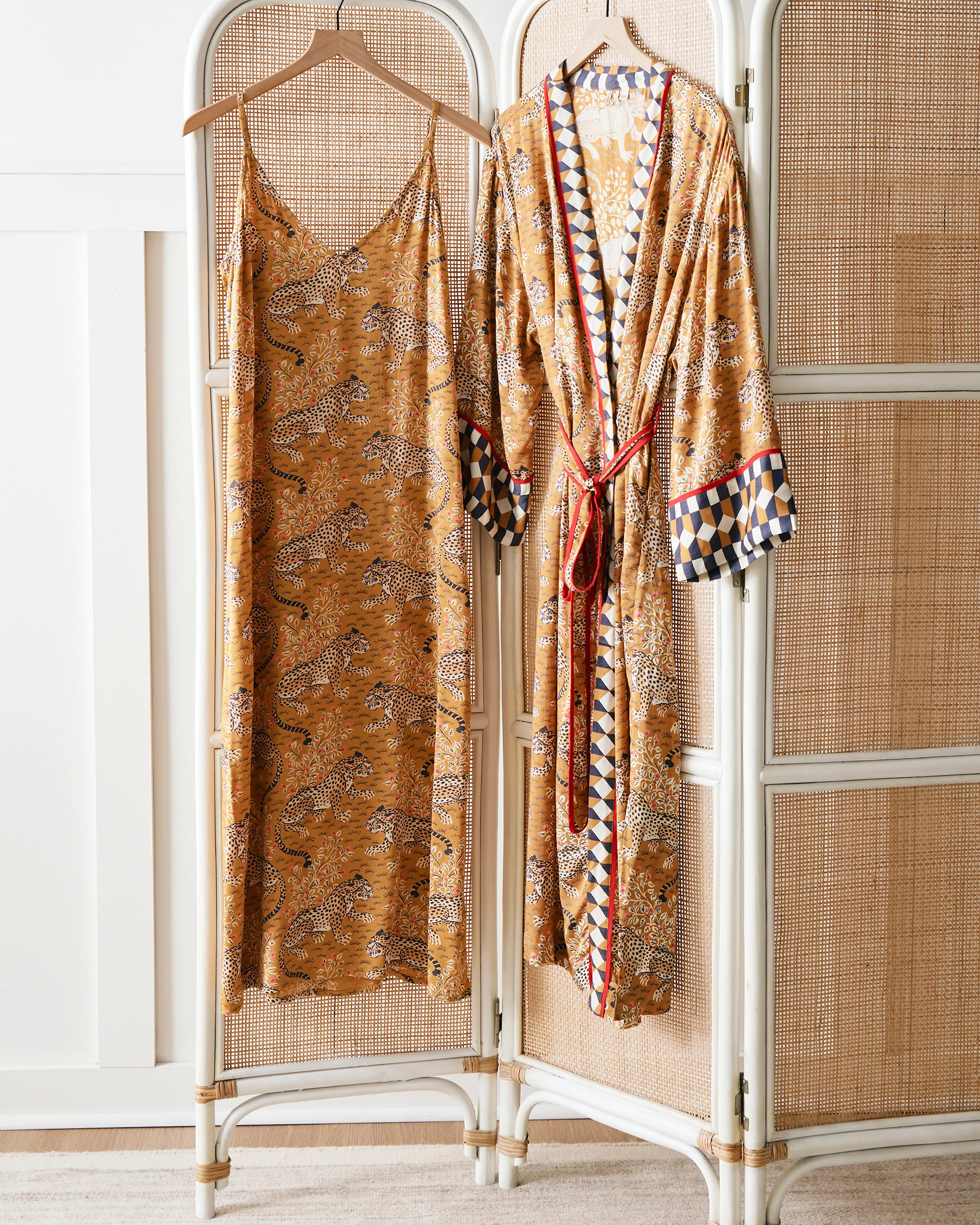Bagheera - Eco Satin Chic to Sleep Nightie and Eco Satin Robe Set - Tobacco - Image 6