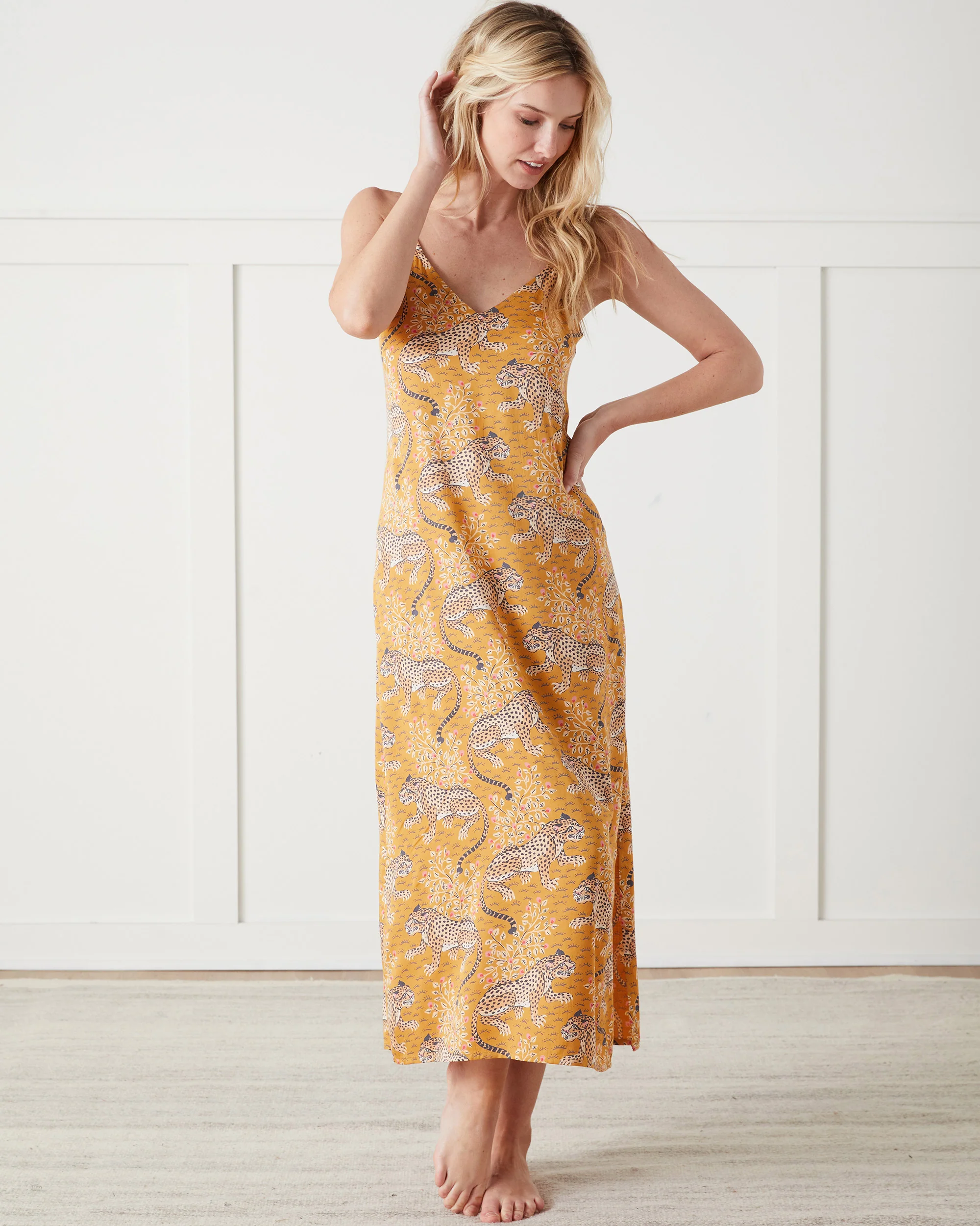 Bagheera - Eco Satin Chic to Sleep Nightie - Tobacco - Image 3
