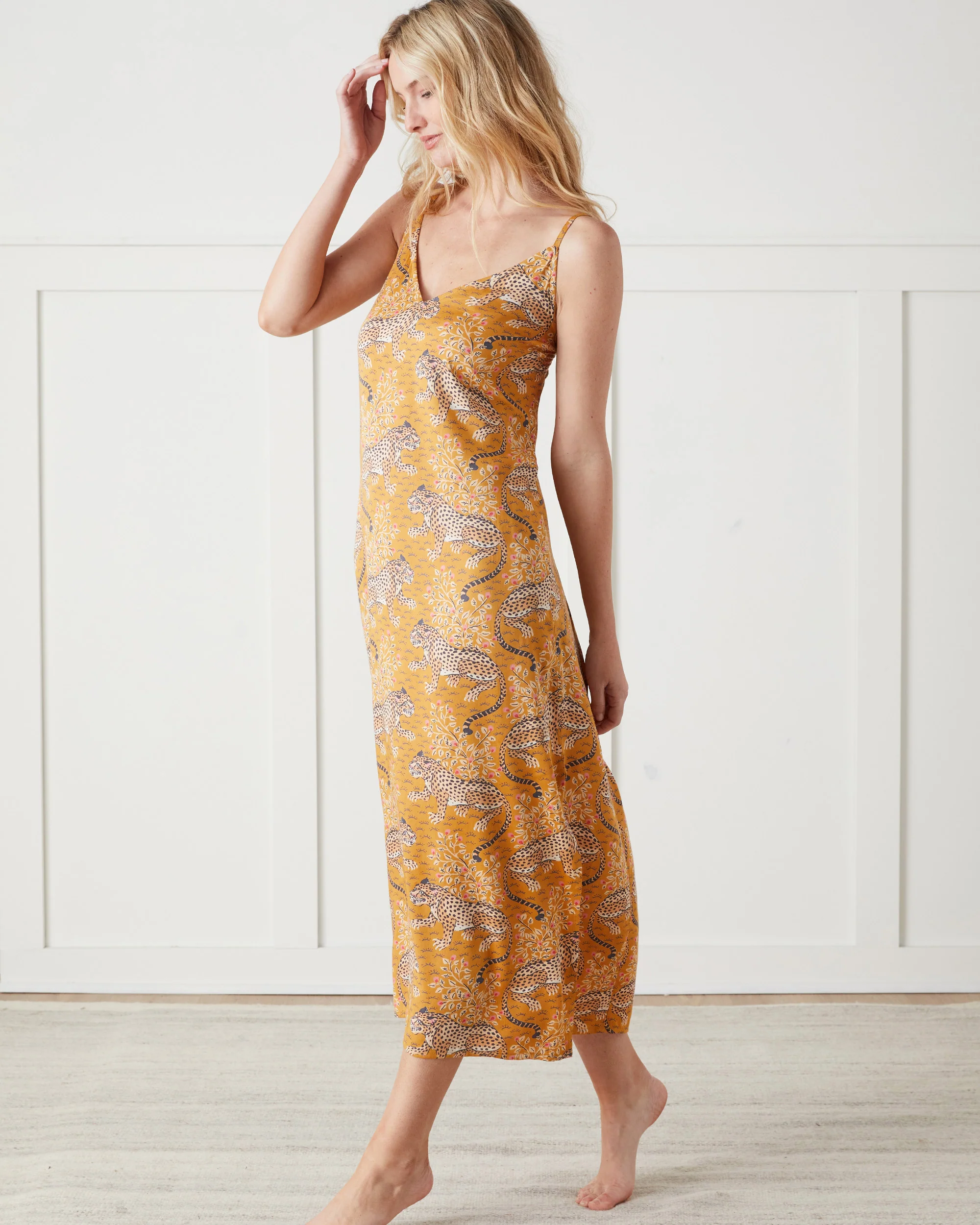 Bagheera - Eco Satin Chic to Sleep Nightie - Tobacco - Image 4