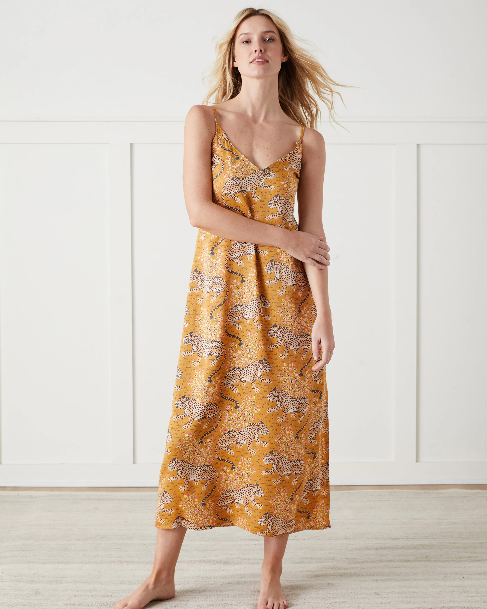Bagheera - Eco Satin Chic to Sleep Nightie - Tobacco - Image 6