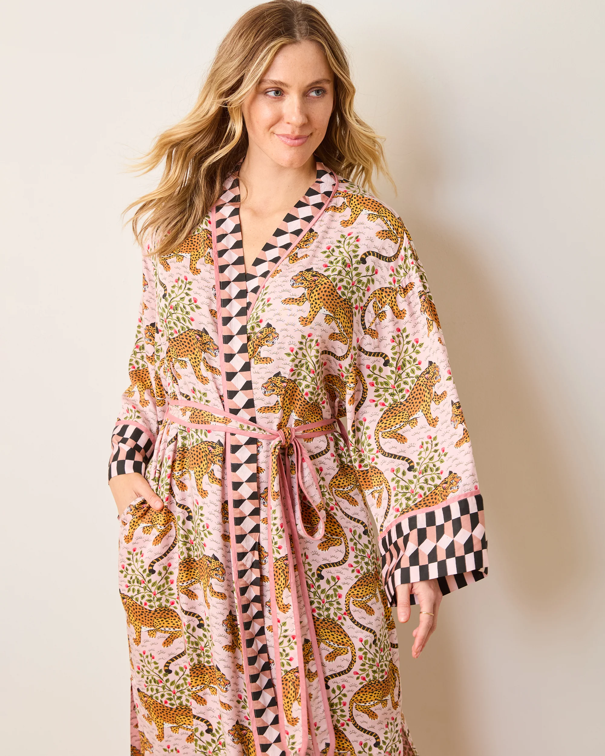 Bagheera - Eco Satin Robe - Blush - Image 4