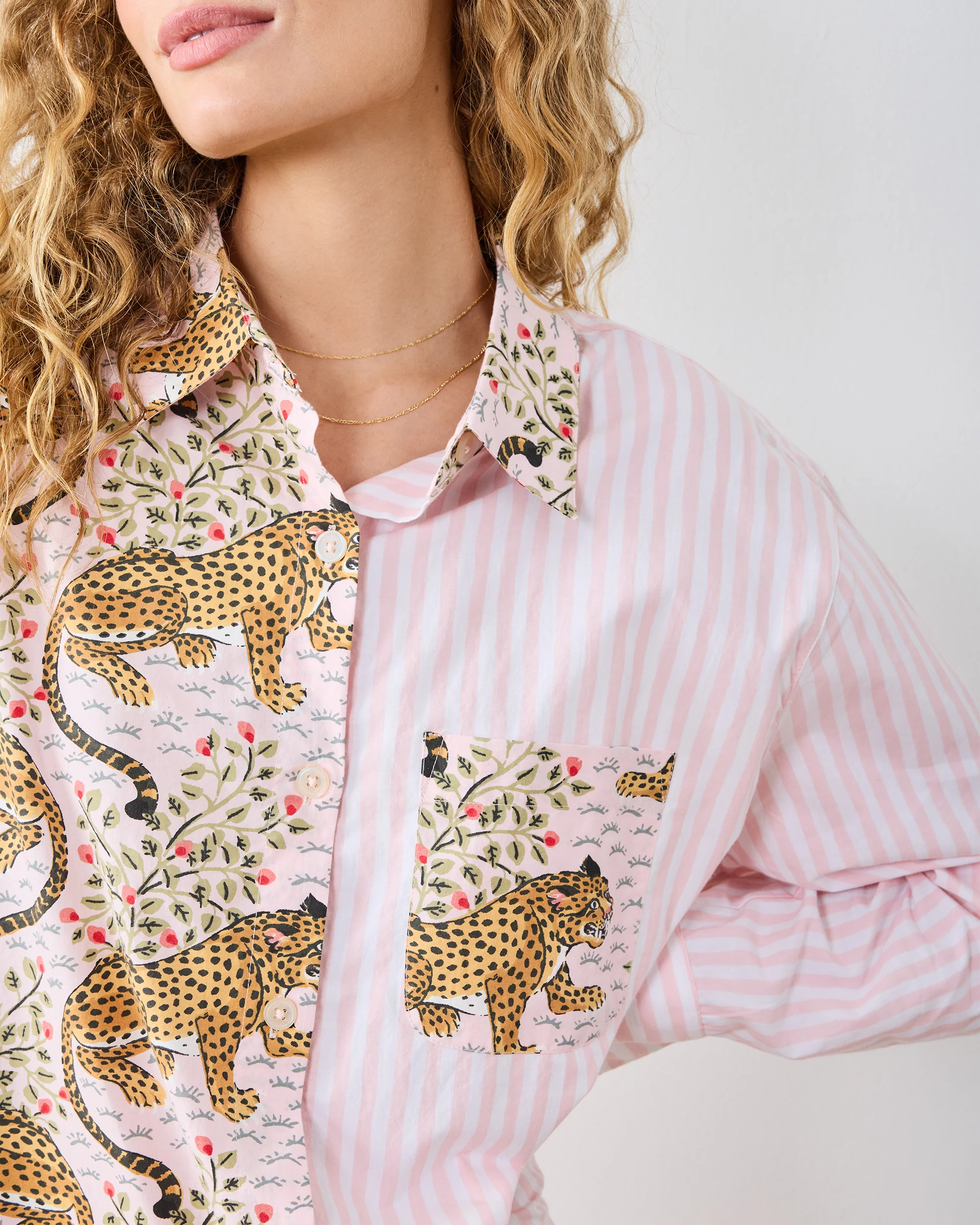 Bagheera - Everyday Button Down - Blush - Image 3
