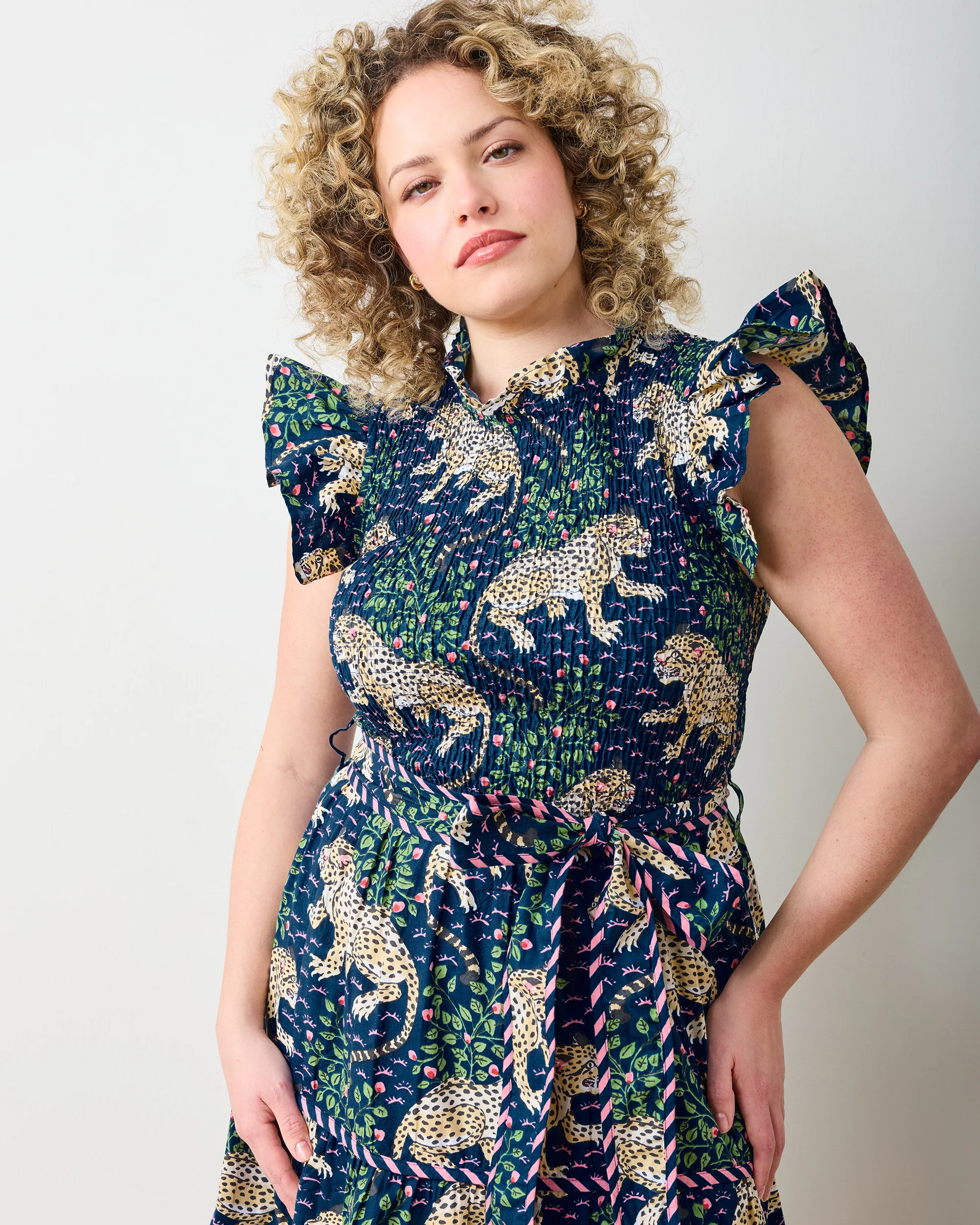 Bagheera - Let's Ruffle Dress - Navy - Image 3