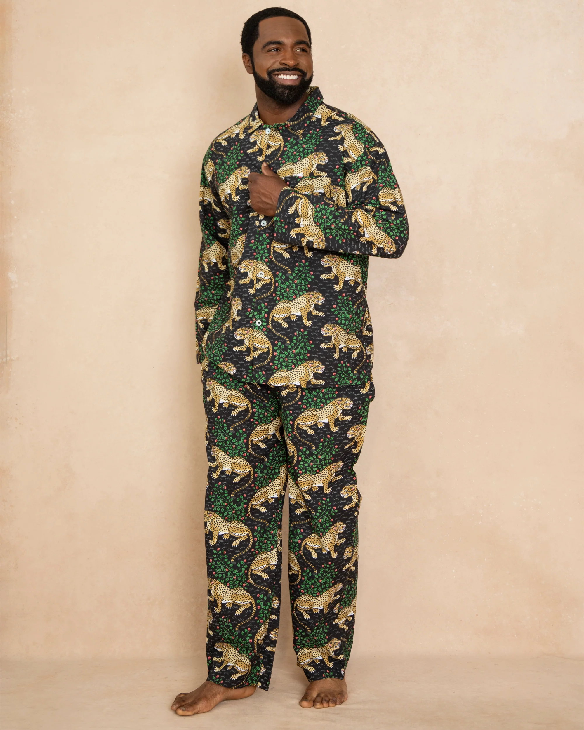 Bagheera - Men's Long PJ Set - Ink - Image 6