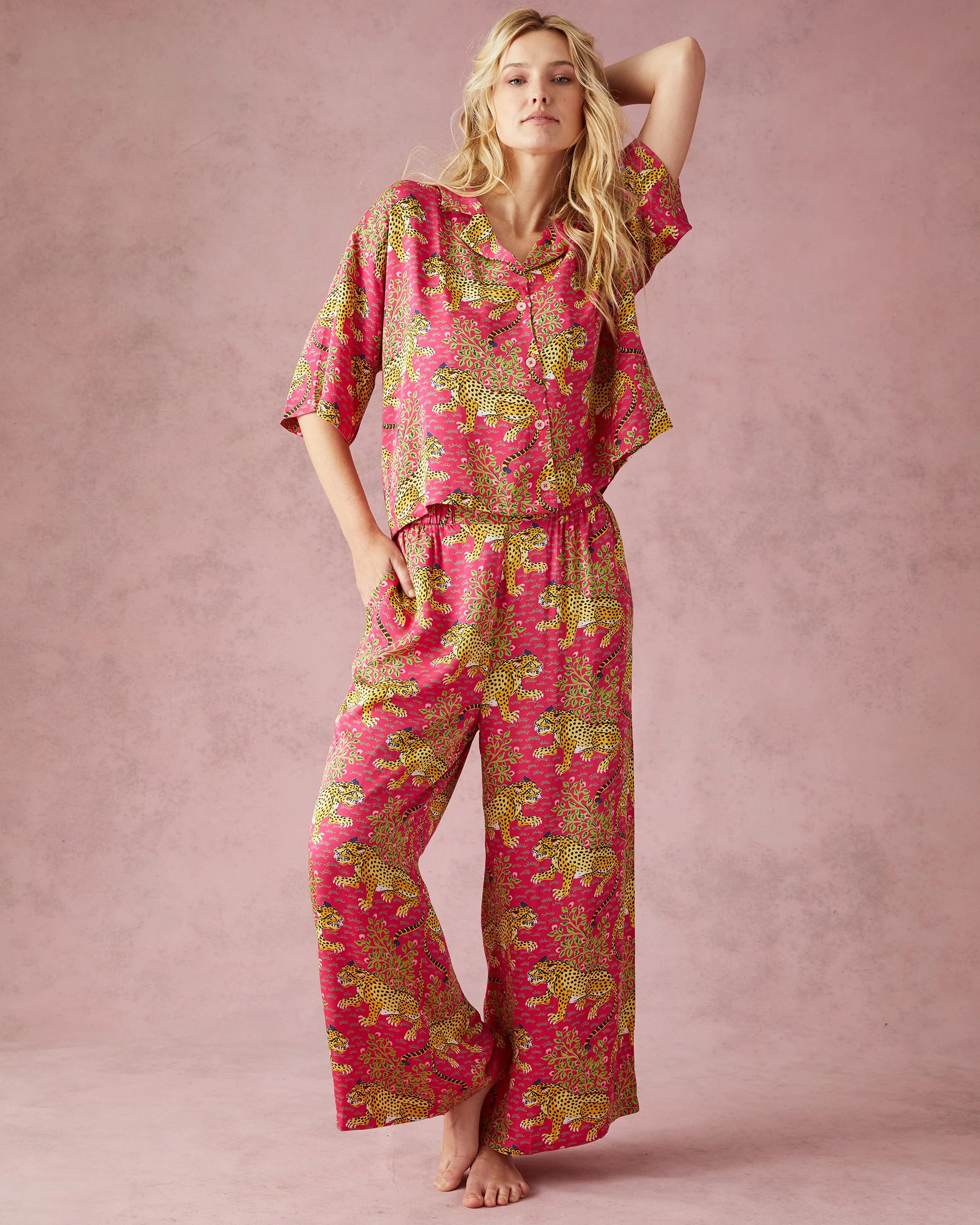 Bagheera - Petite Eco Satin Wildest Dreams Set - Hot Pink - Image 3
