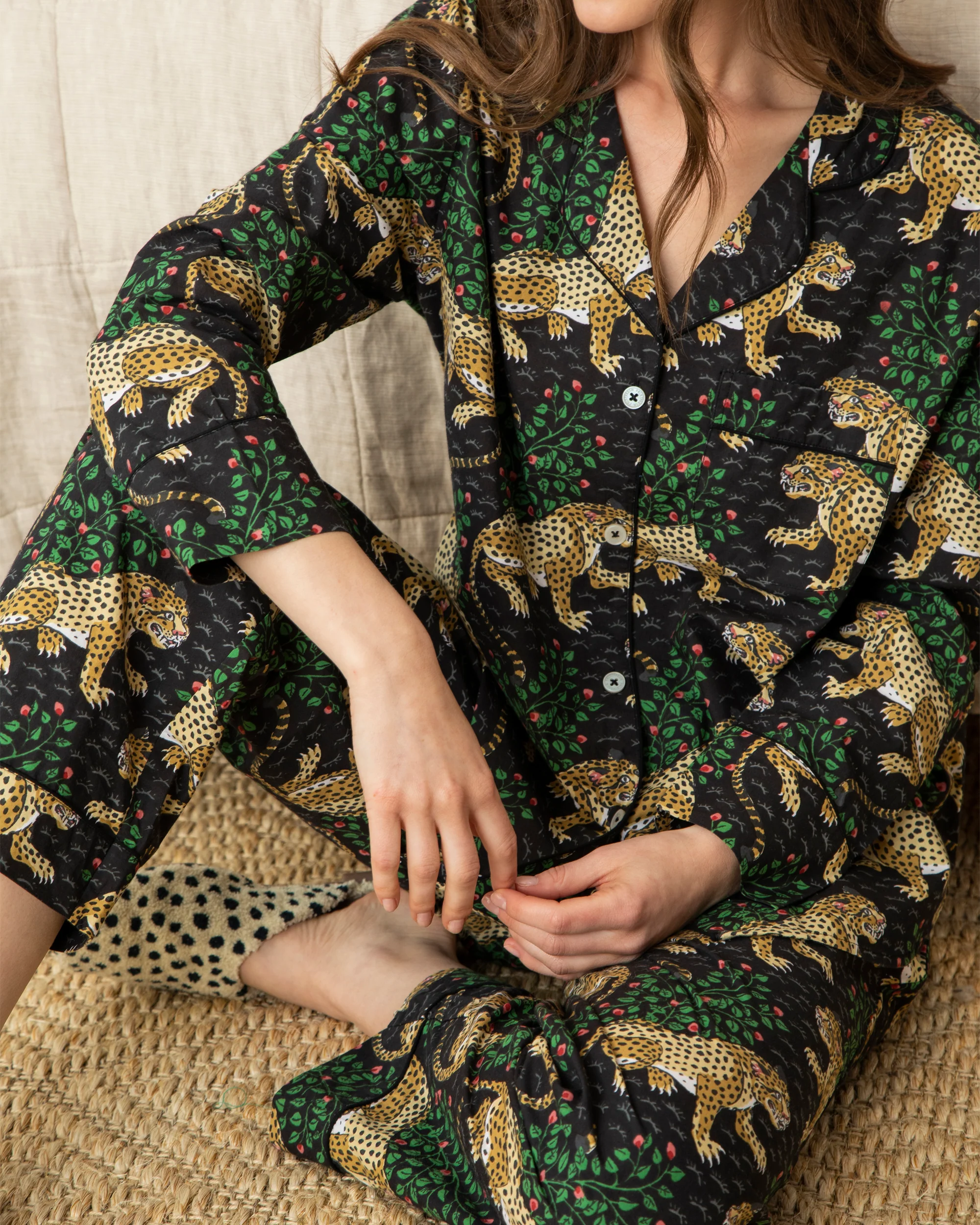 Bagheera - Petite Long PJ Set - Ink - Image 4
