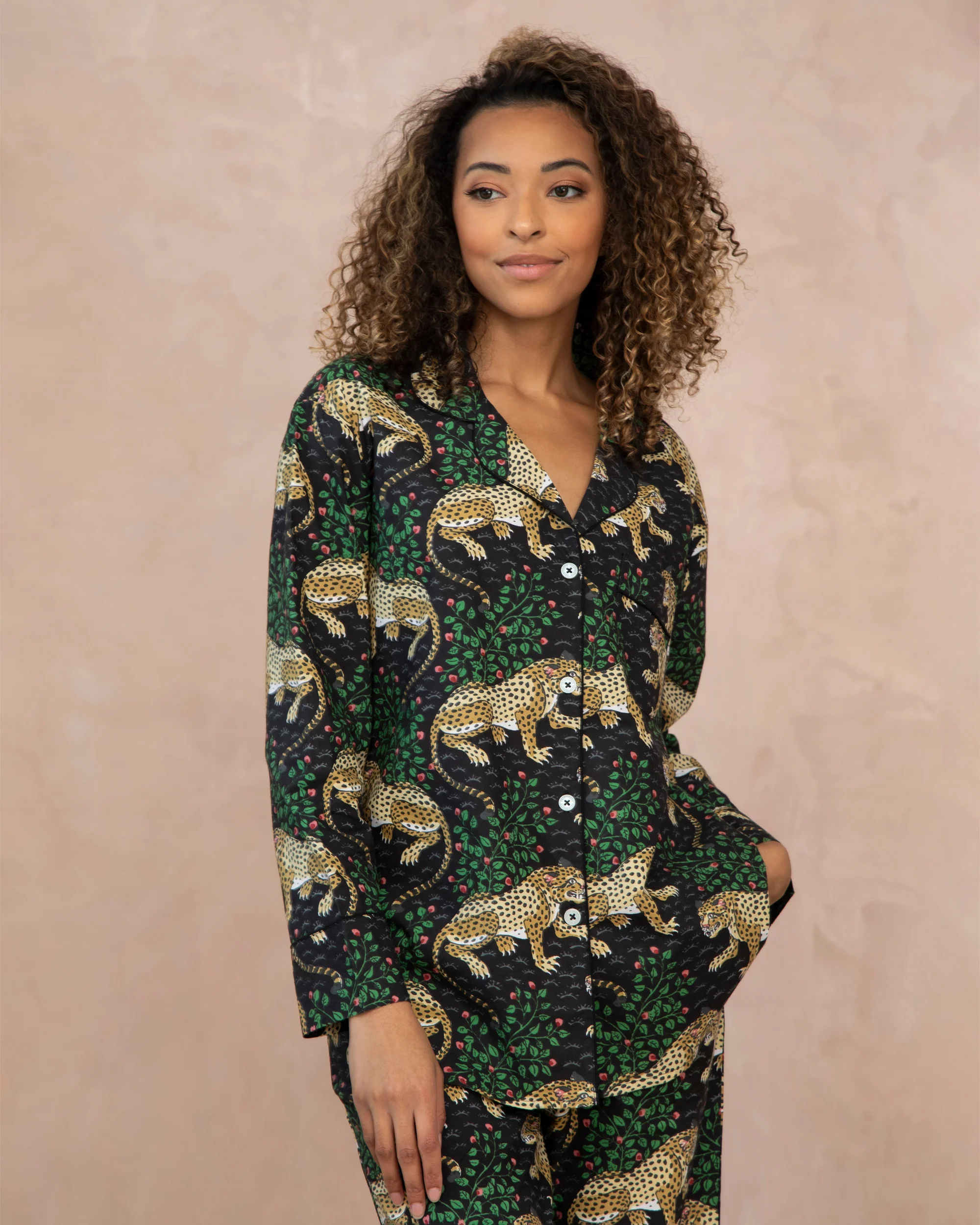 Bagheera - Petite Long PJ Set - Ink - Image 5