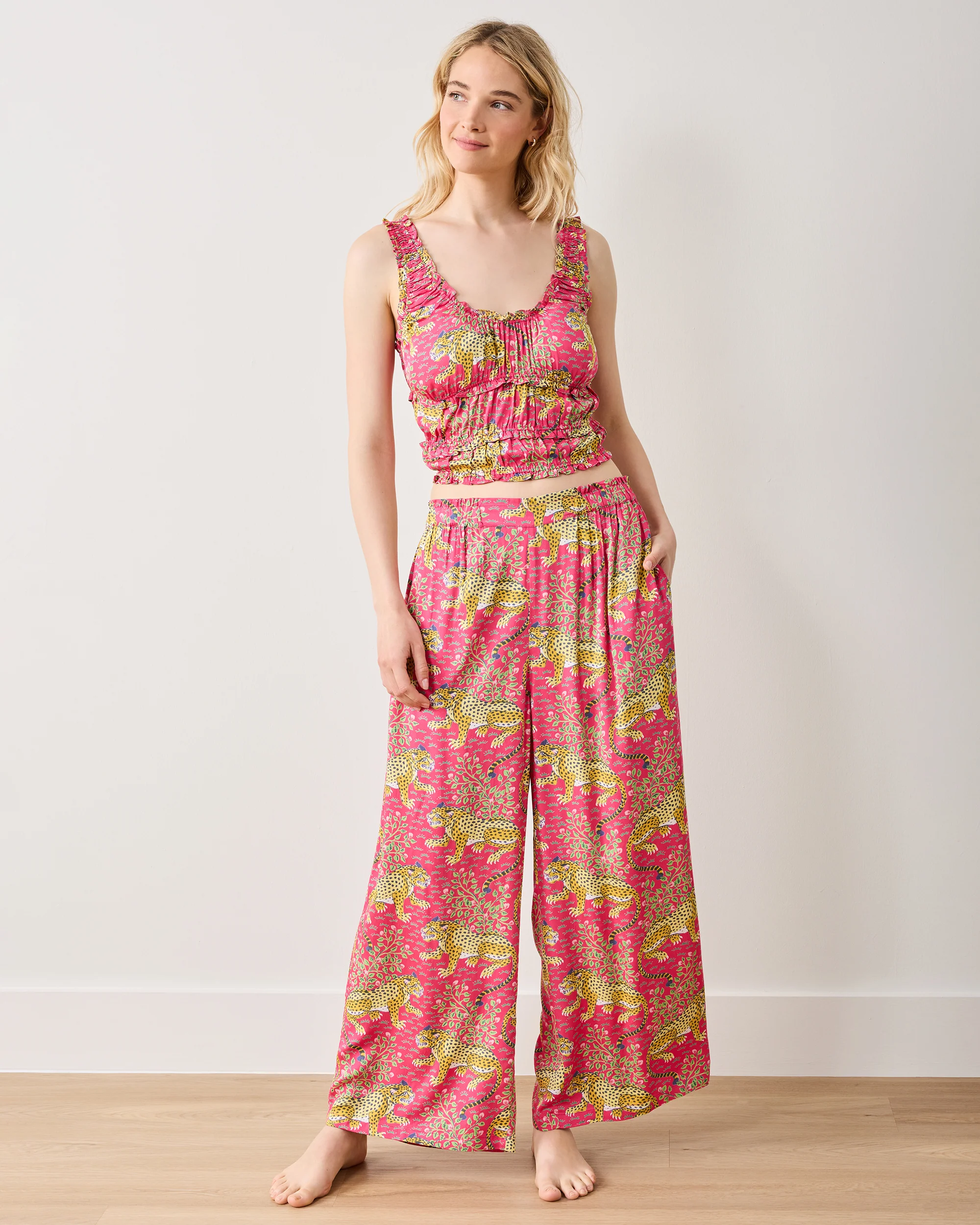 Bagheera - Petite Eco Satin Sadie Set - Hot Pink - Image 2