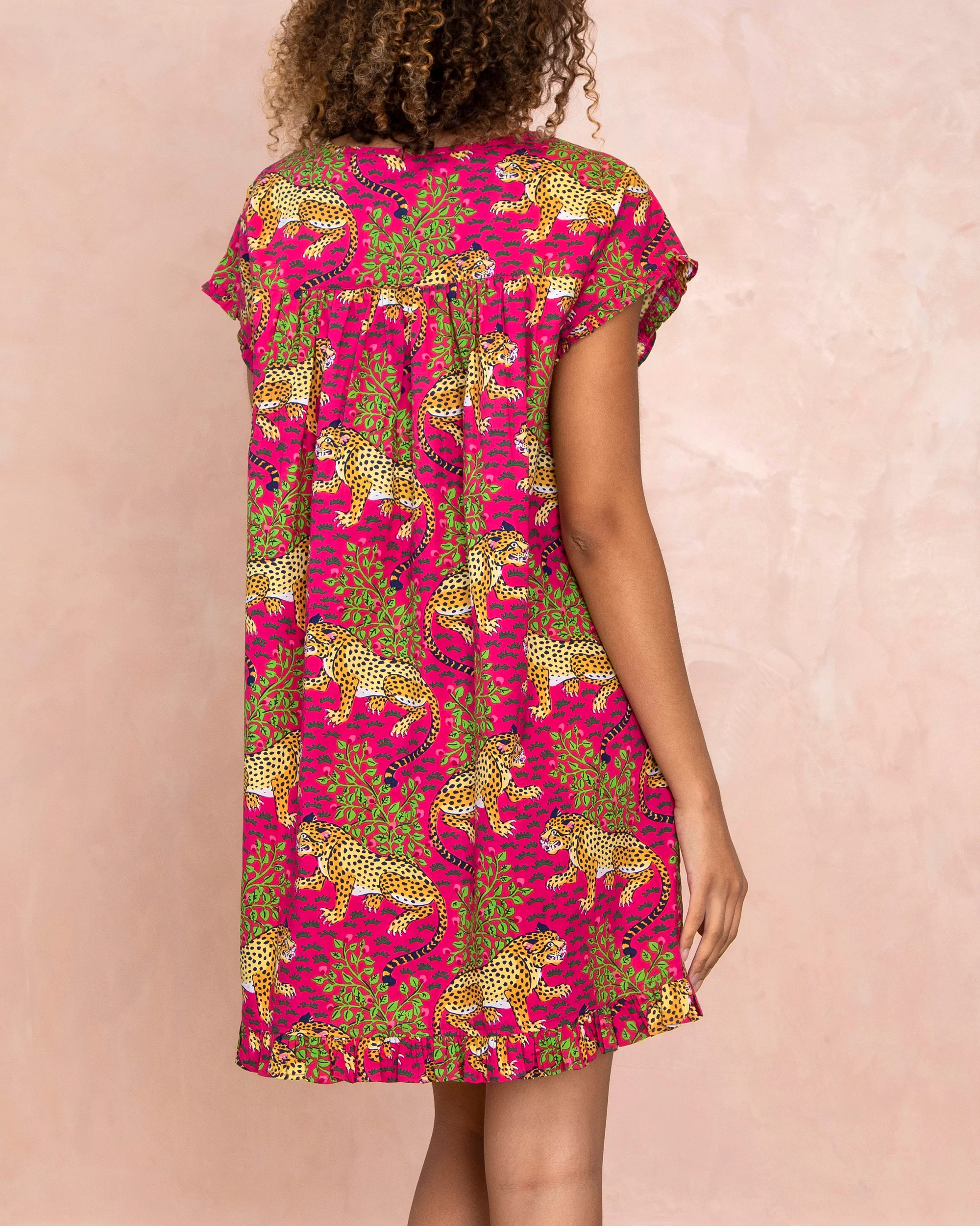 Bagheera - Pintuck Nightgown - Hot Pink - Image 5