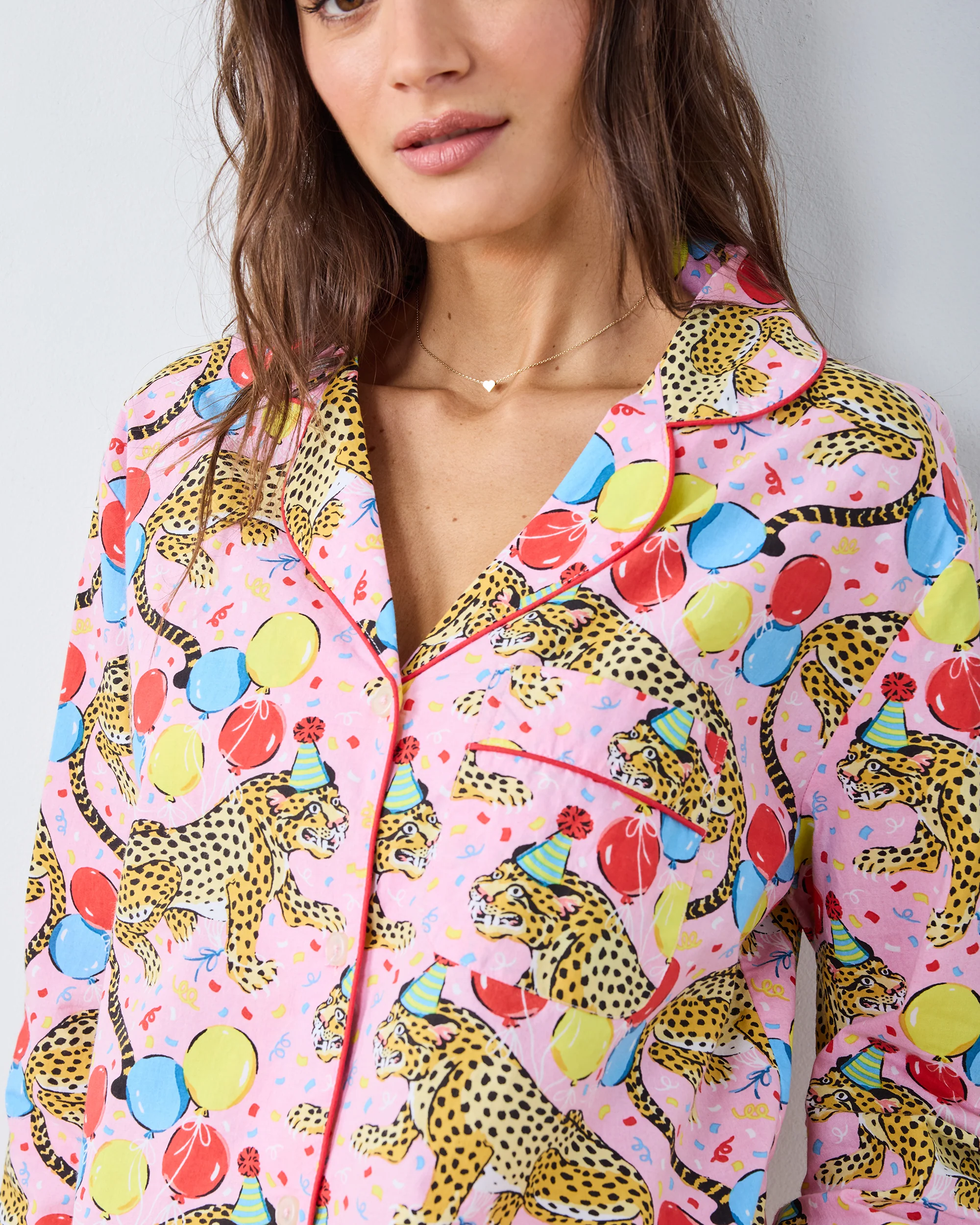 Birthday Bagheera - Long PJ Set - Pink Confetti - Image 3