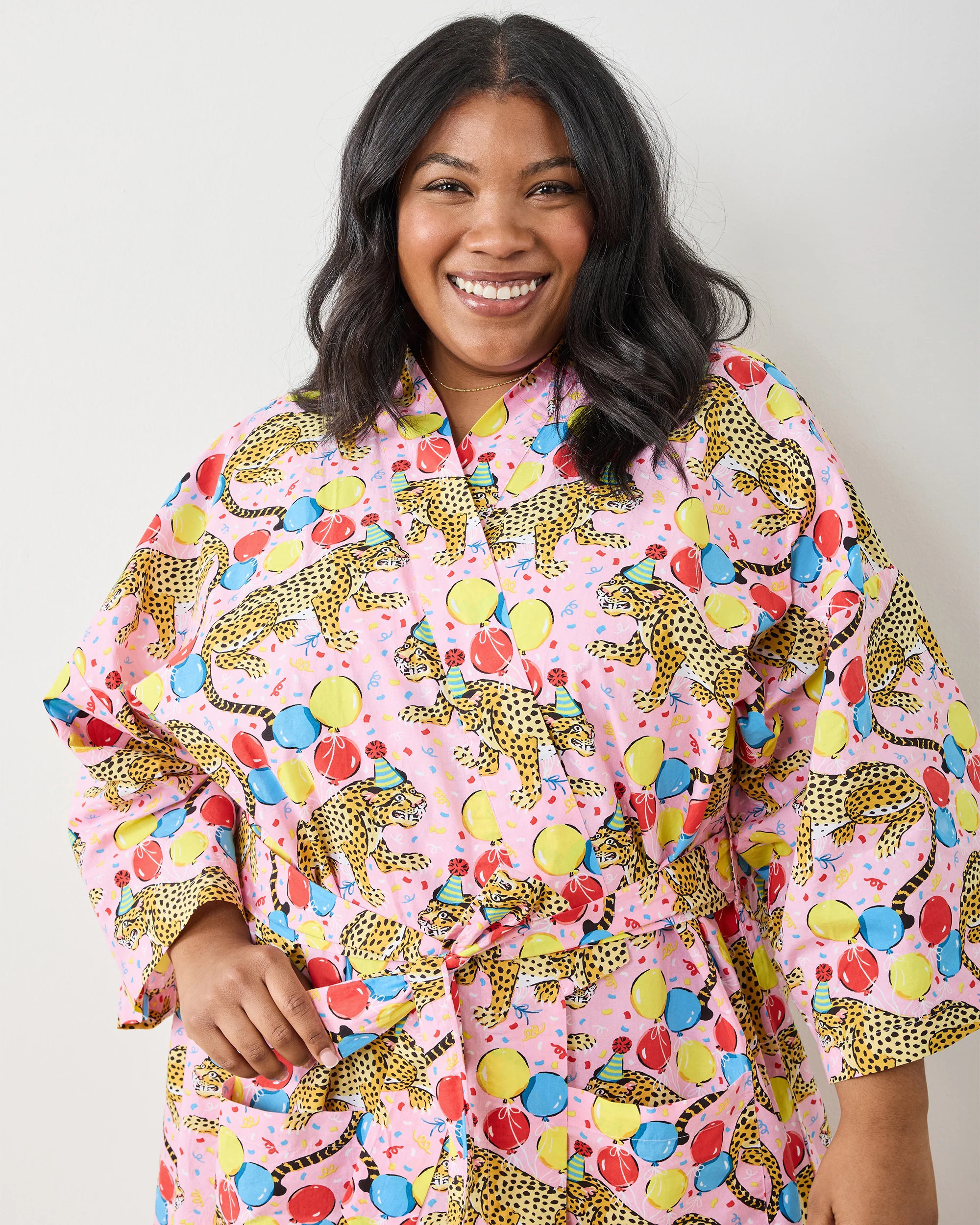 Birthday Bagheera - Long Robe - Pink Confetti - Image 6