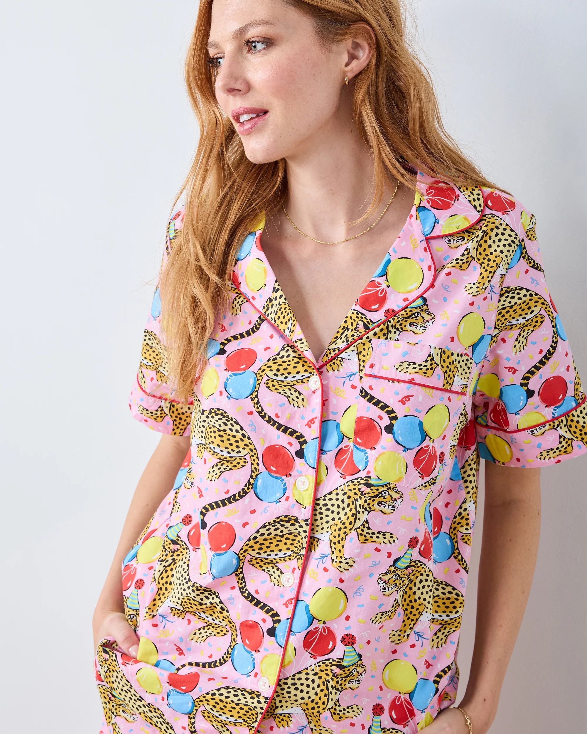 Birthday Bagheera - Short PJ Set - Pink Confetti - Image 3