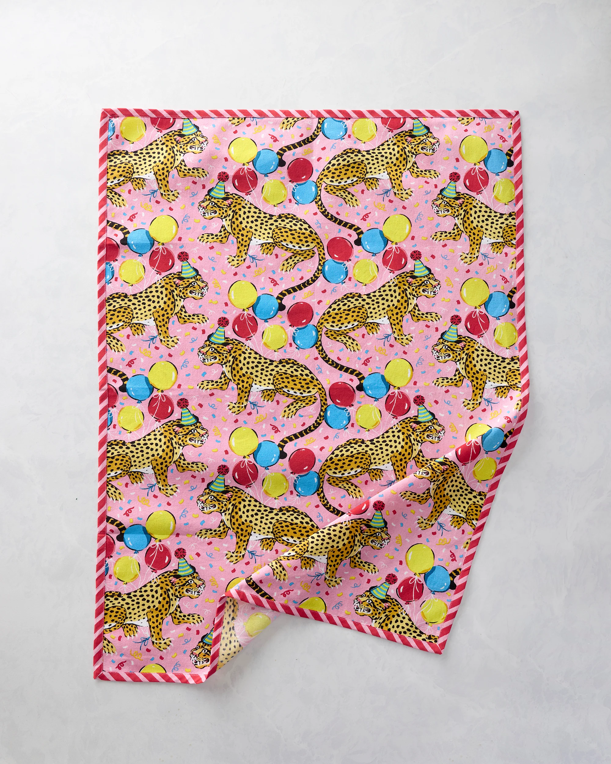 Birthday Bagheera - Tea Towels Set Of 2 - Pink Confetti - Image 3