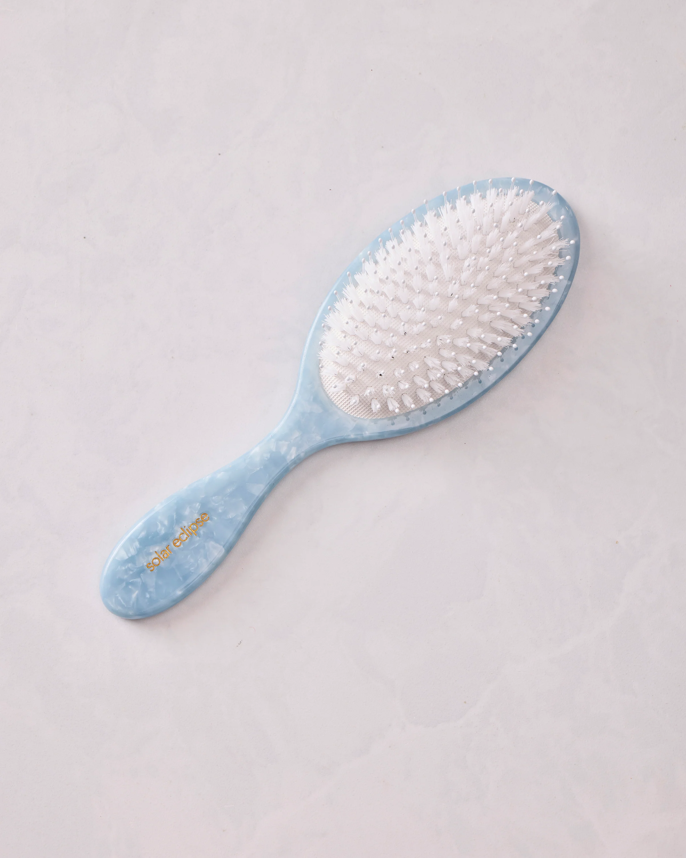Blue Combo - Hand Painted Hydrangea Amazing Hair Day Brush - Solar Eclipse - Image 3