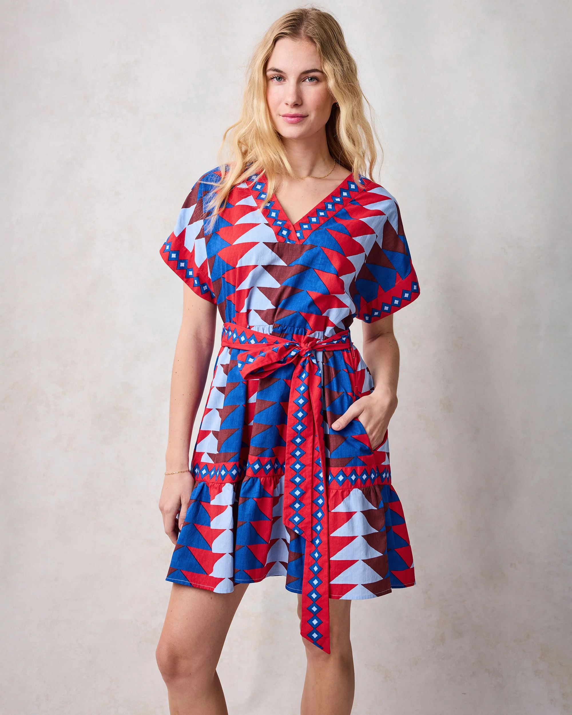 Canyon Geo - Atlantic Dress - Arizona Blue - Image 3
