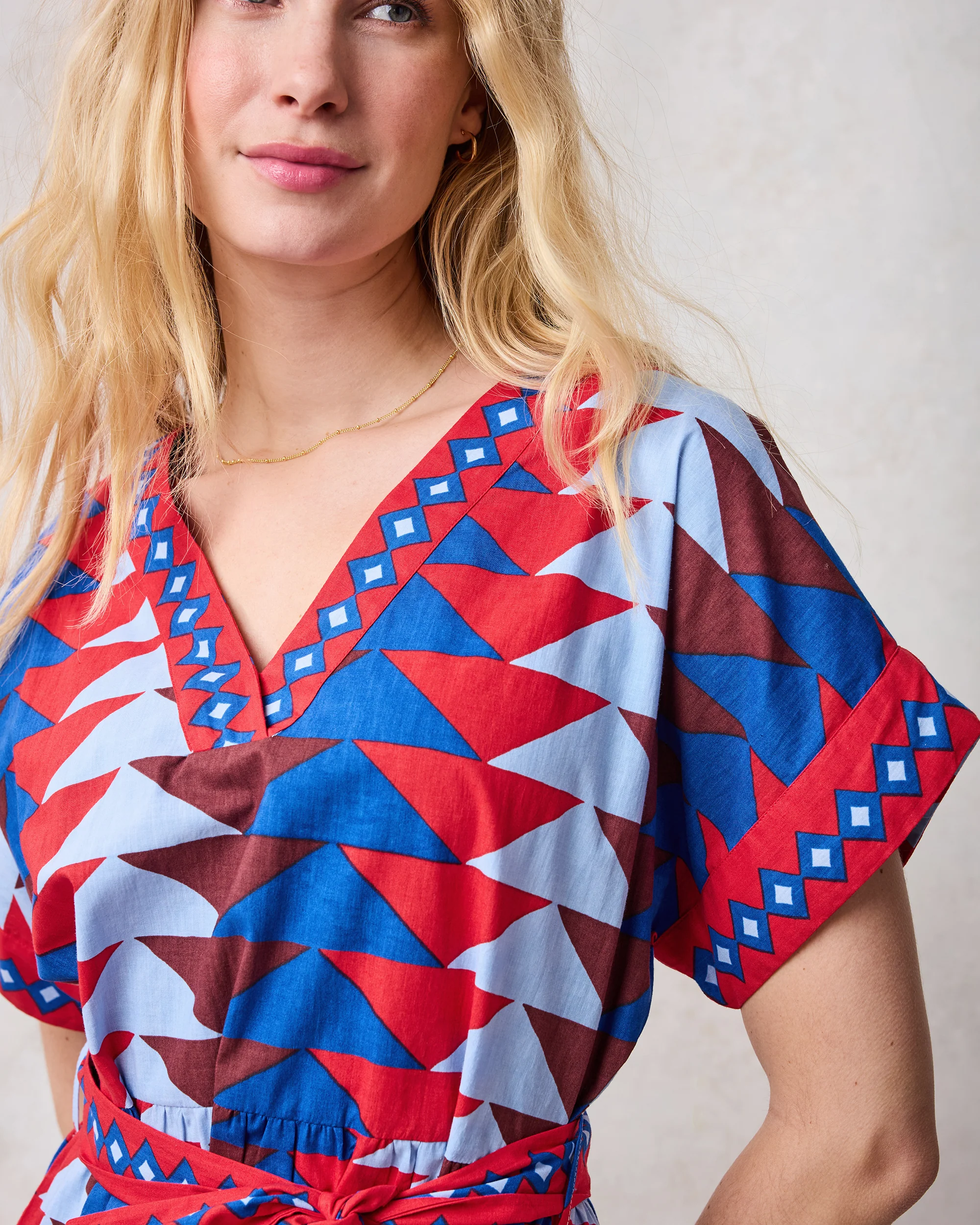 Canyon Geo - Atlantic Dress - Arizona Blue - Image 4