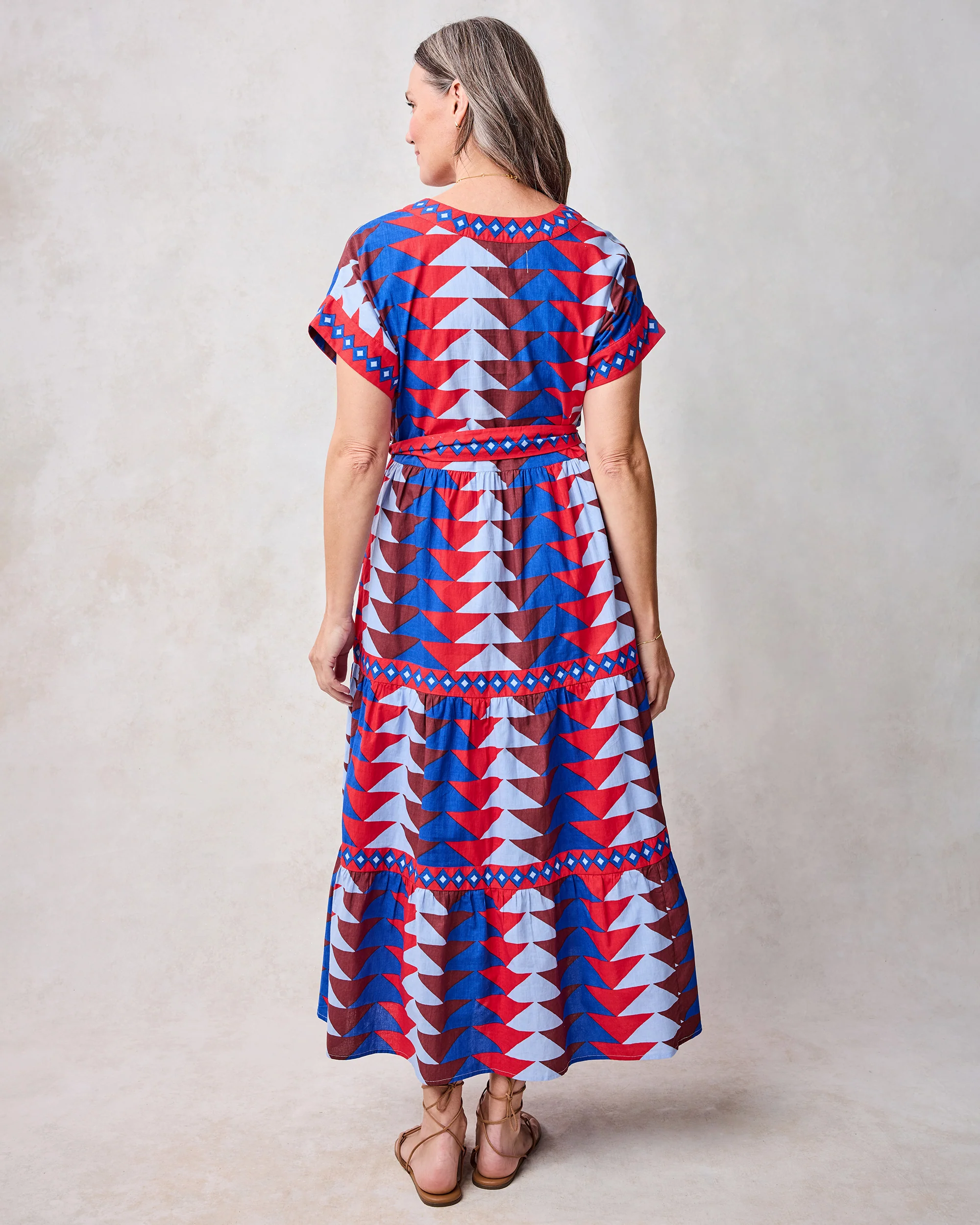 Canyon Geo - Harbour Dress - Arizona Blue - Image 4