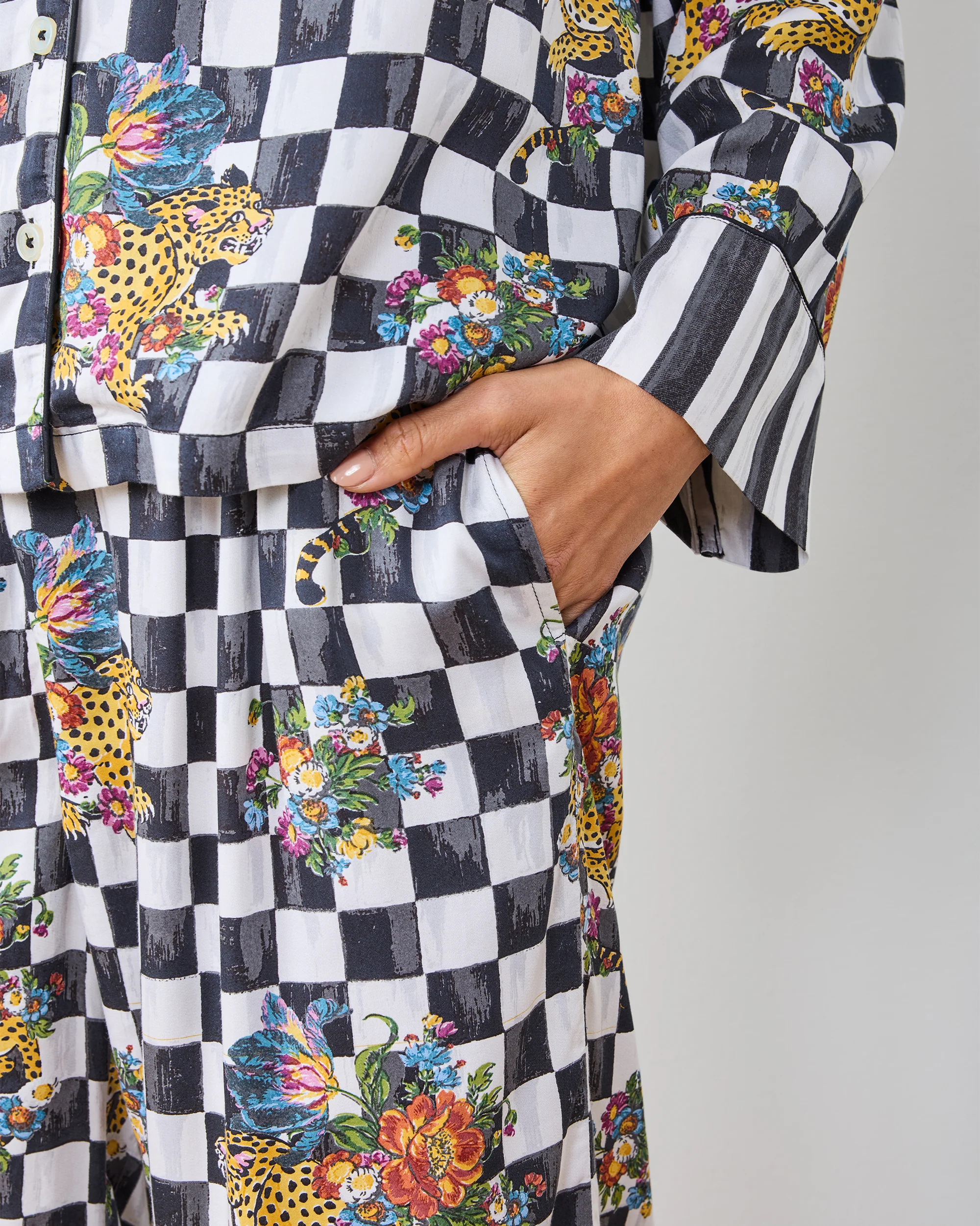 Courtly Check Bagheera - Eco Satin Soho Set - Floral - Image 3
