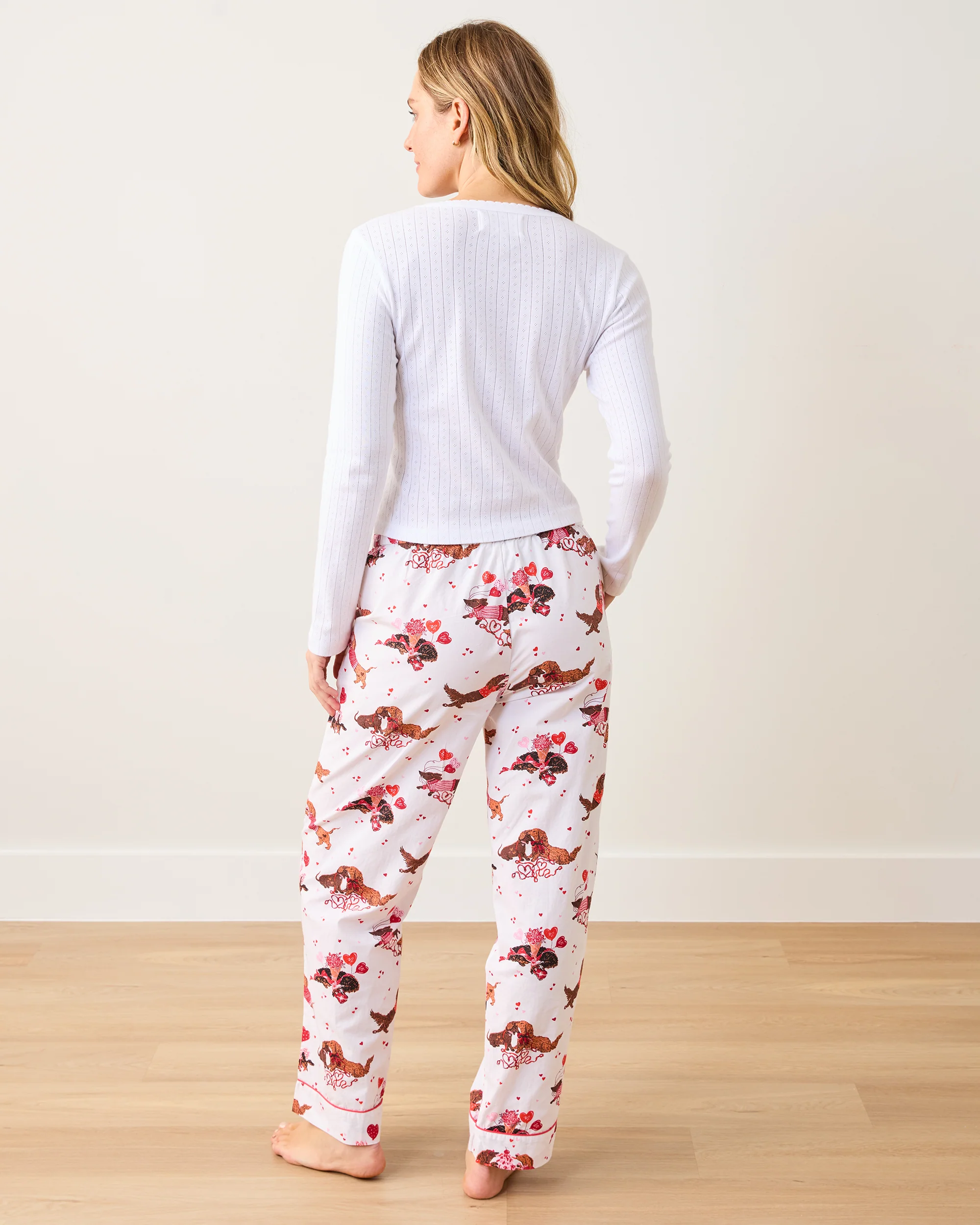 Dachshund Date - PJ Pants - Cloud - Image 3
