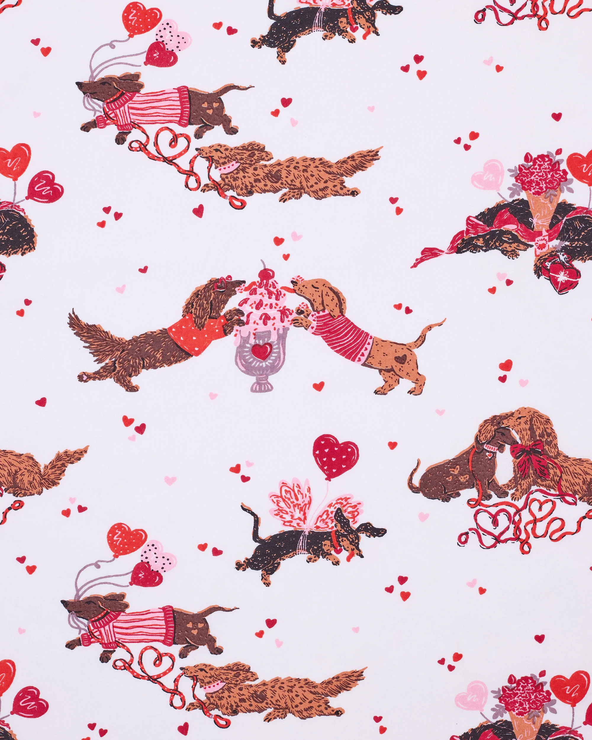 Dachshund Date - Back to Bed Short Set - Cloud - Image 6