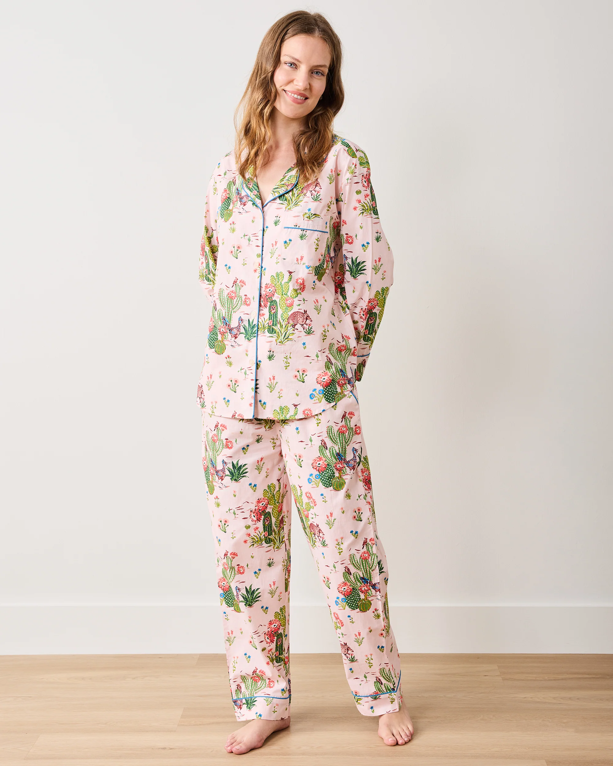 Desert Dream - Long PJ Set - Pink Cactus - Image 4