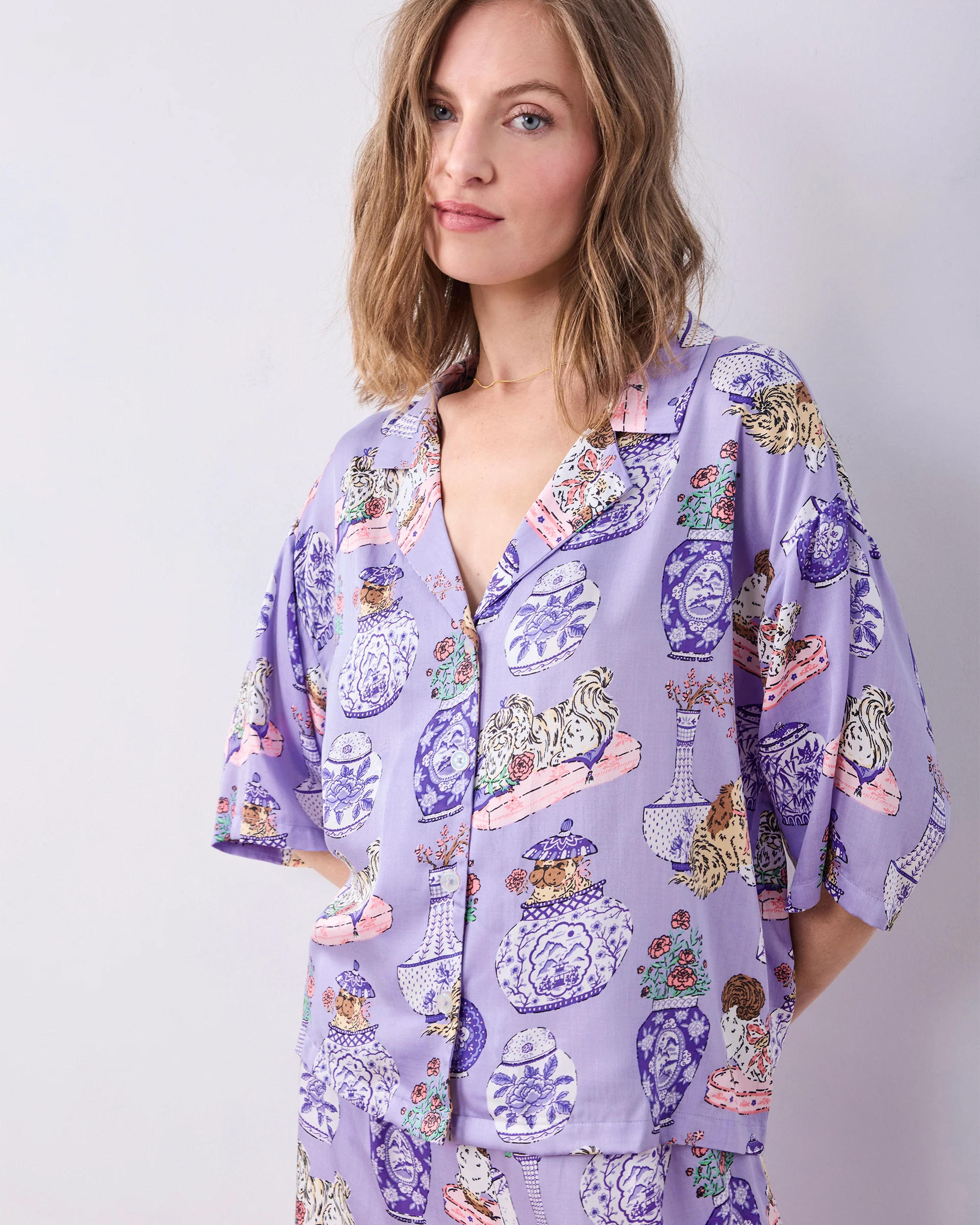 Fancy Dogs - Petite Eco Satin Wildest Dreams Set - Lavender Glaze