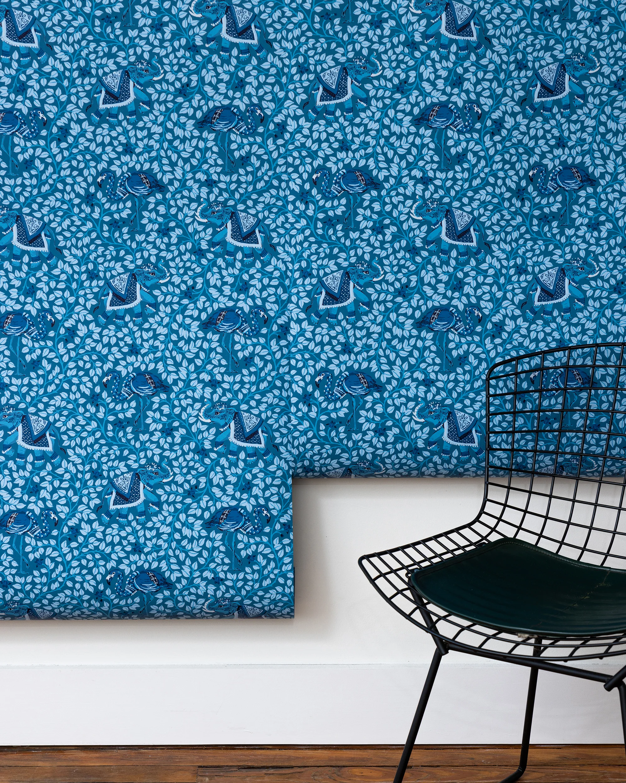 Flamenco - Wallpaper Double Roll - Indigo - Image 3
