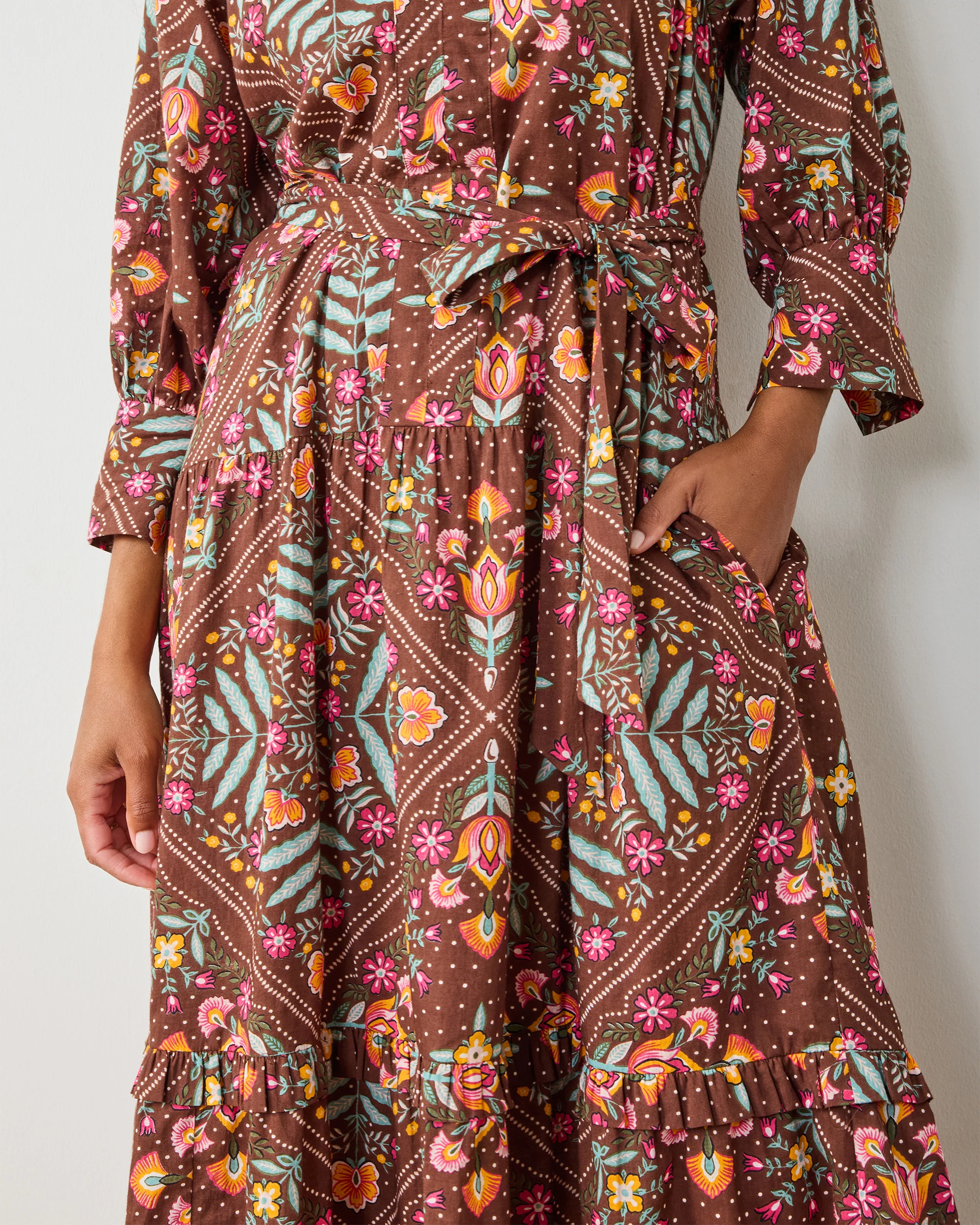Floral Bandana - Fayette Dress - Tanned Copper - Image 3