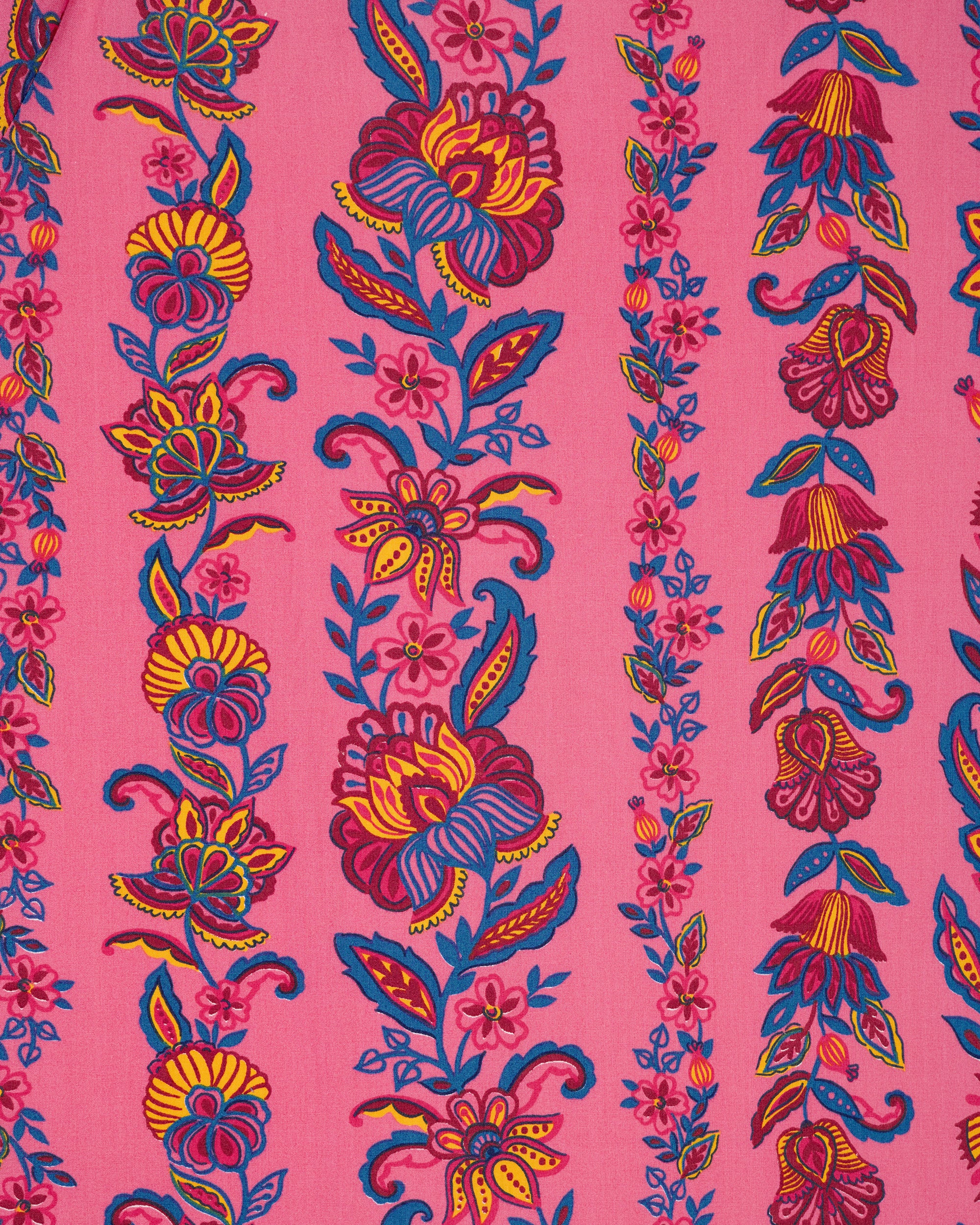 Folklore Flowers - Shelby Button Down - Bright Rose - Image 7