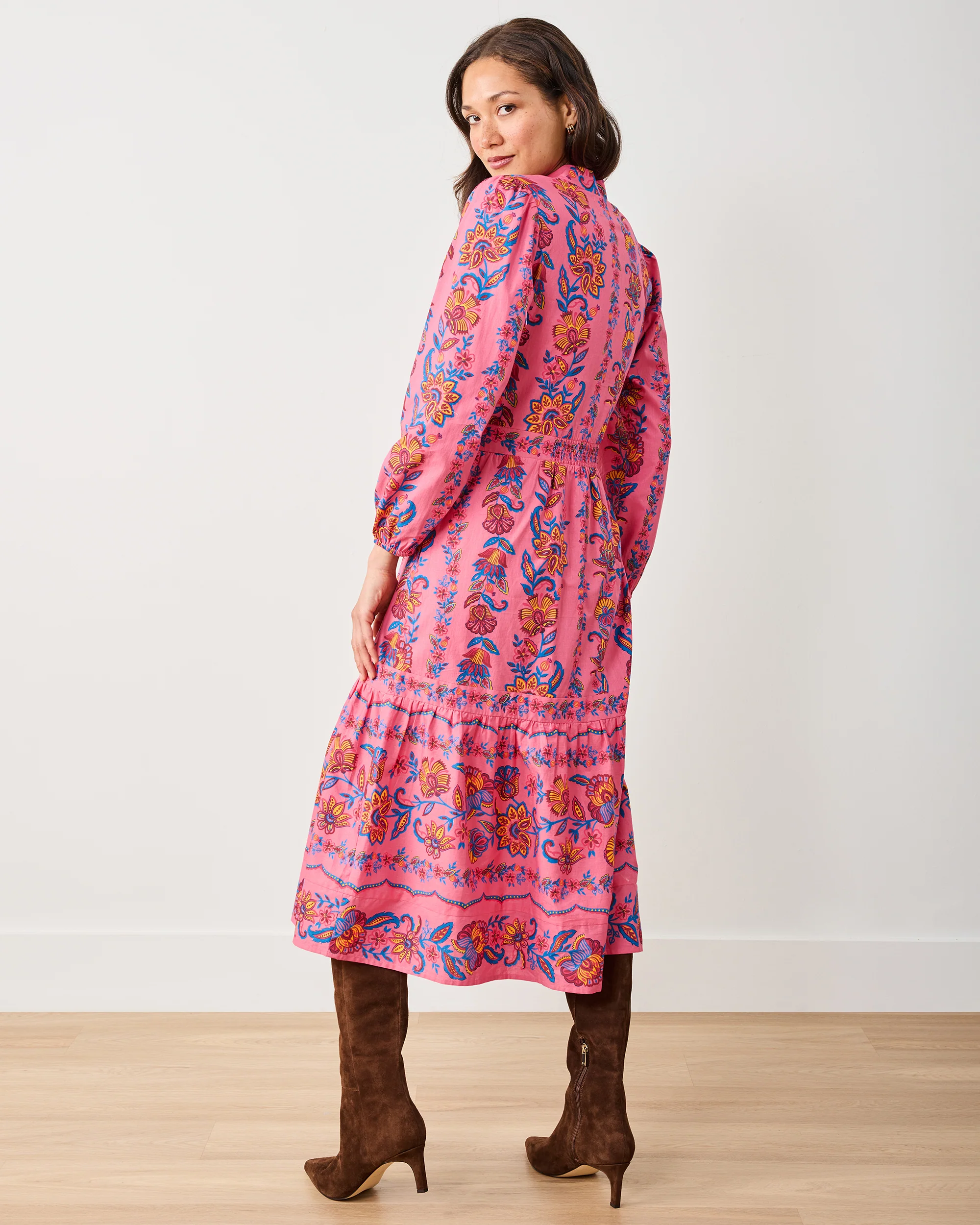 Folklore Flowers - Monroe Dress - Bright Rose - Image 5