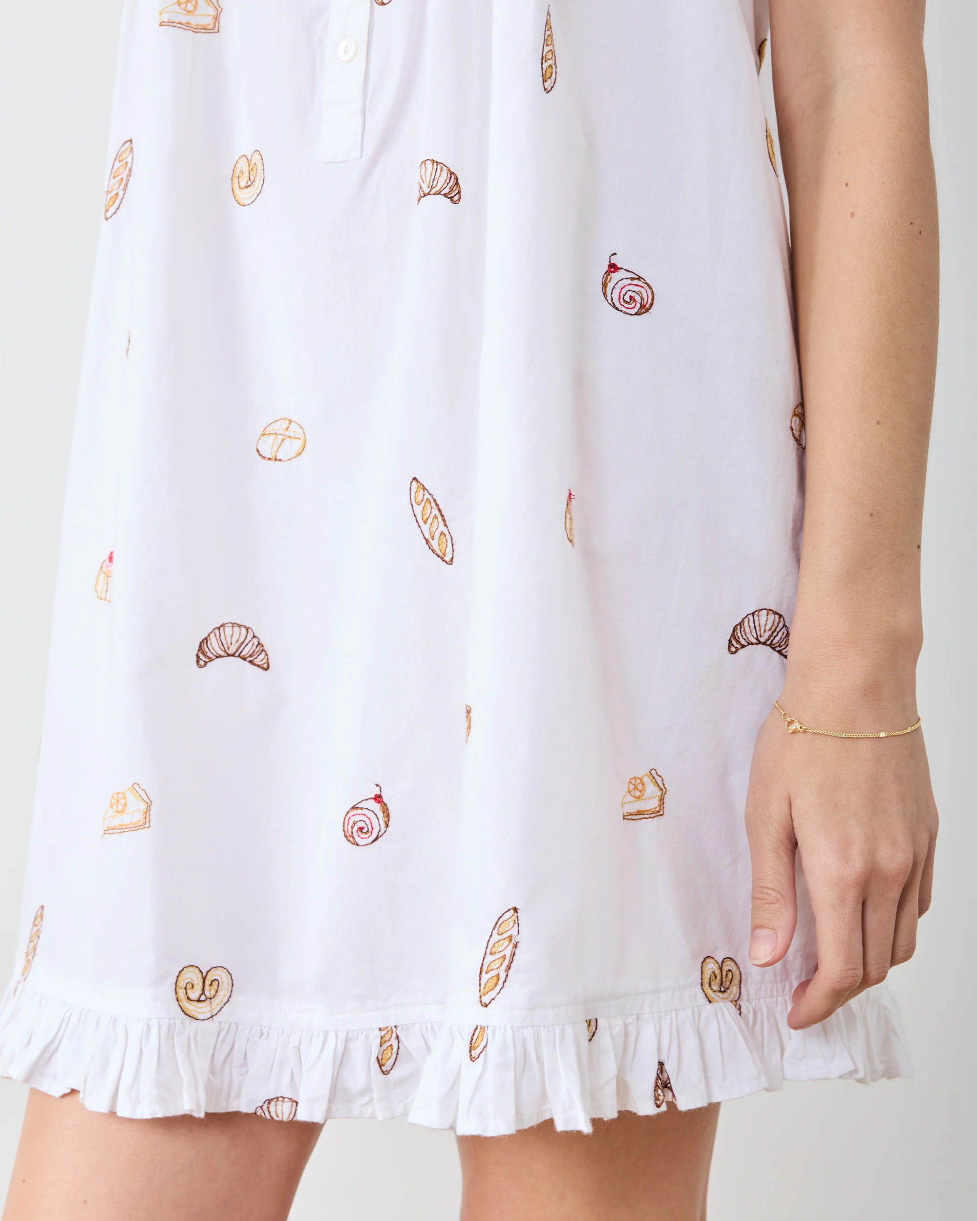Freshly Baked - Pintuck Nightgown - Cloud - Image 4