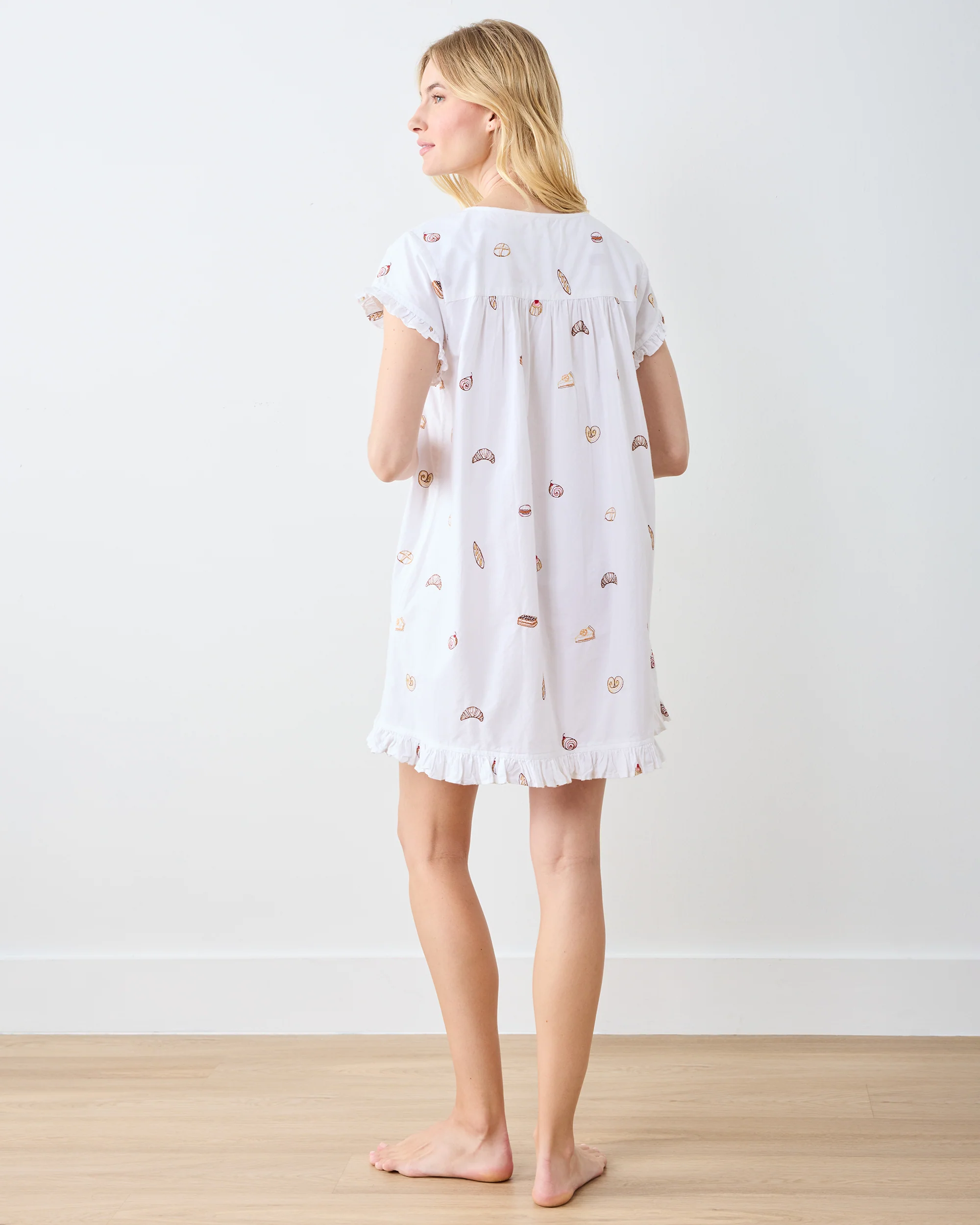 Freshly Baked - Pintuck Nightgown - Cloud - Image 5