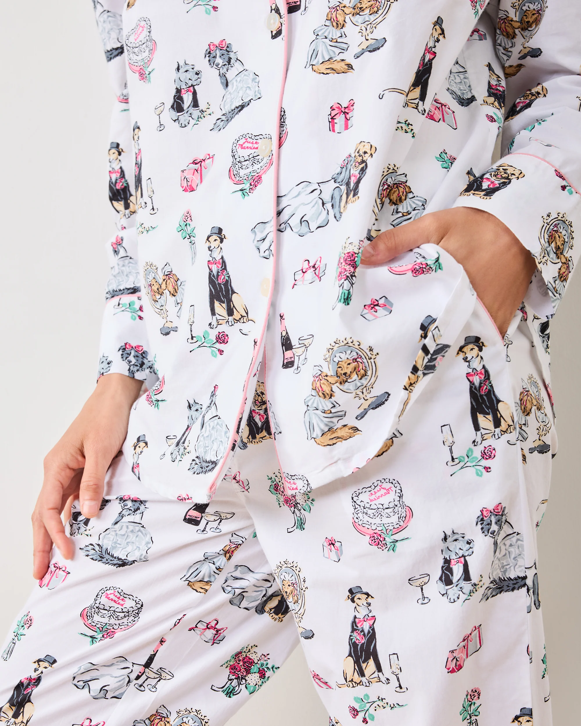 Fur Ever Yours - Long PJ Set - Cloud - Image 5