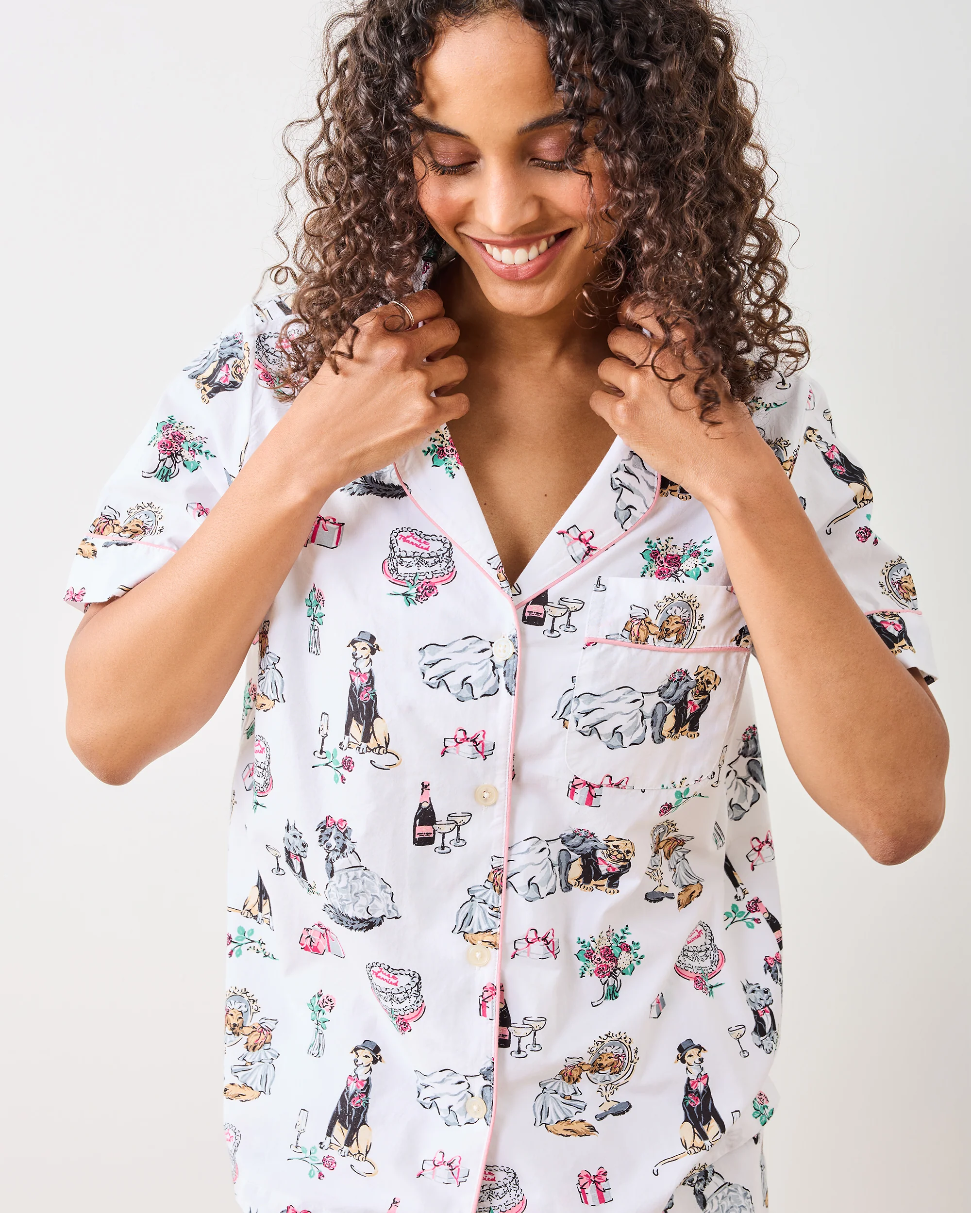 Fur Ever Yours - Short PJ Set - Cloud - Image 6