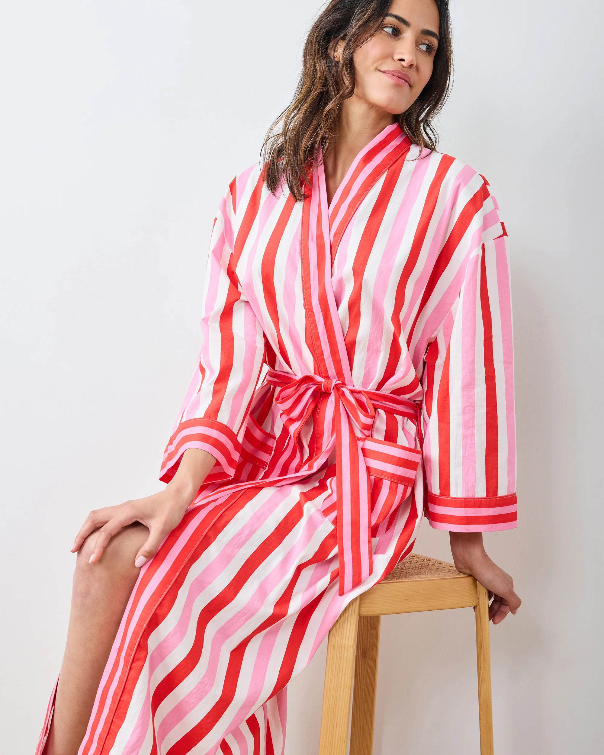 Taffy Stripes - Lounge Robe - Peppermint Swirl - Image 5