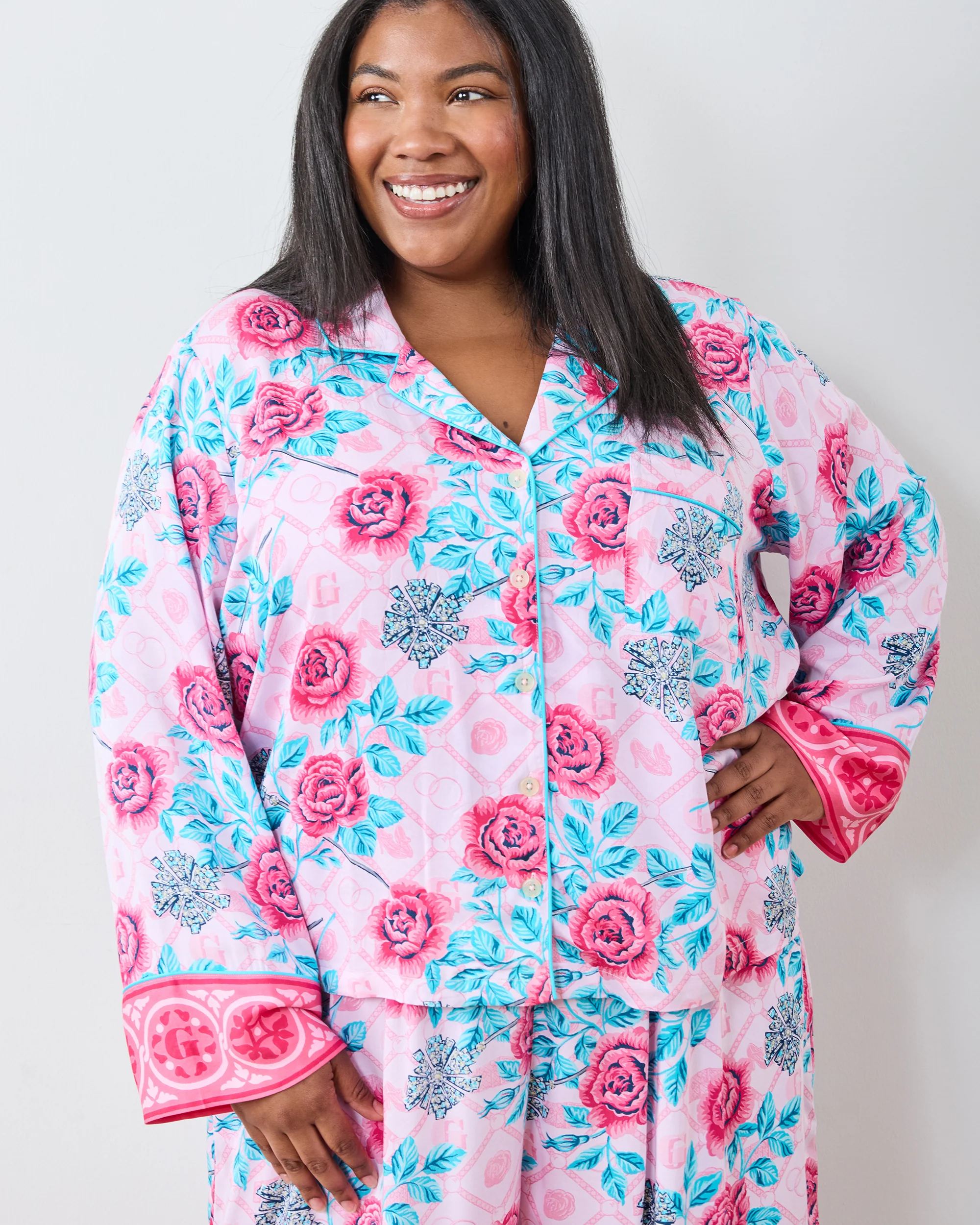 Glinda's Garden - Eco Satin Soho Set - Popular Pink - Image 4