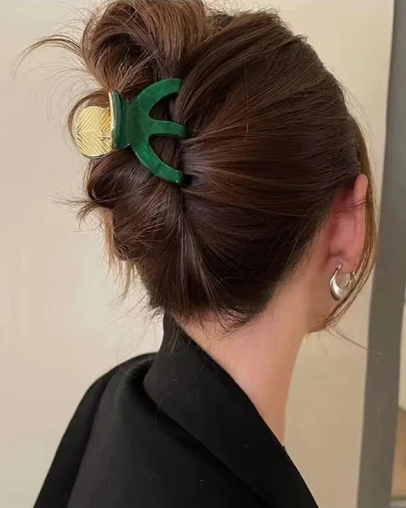 Green - Small Hair Claw - LadyJuneAccessories - Image 2