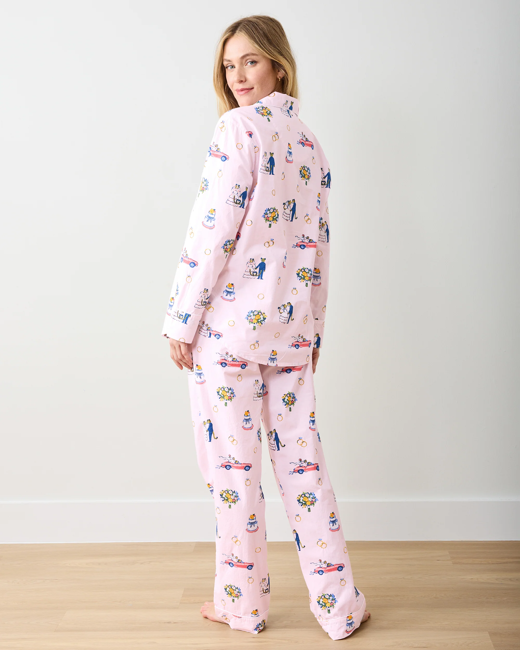 Happily Ever After - Petite Long PJ Set - Blush - Image 3