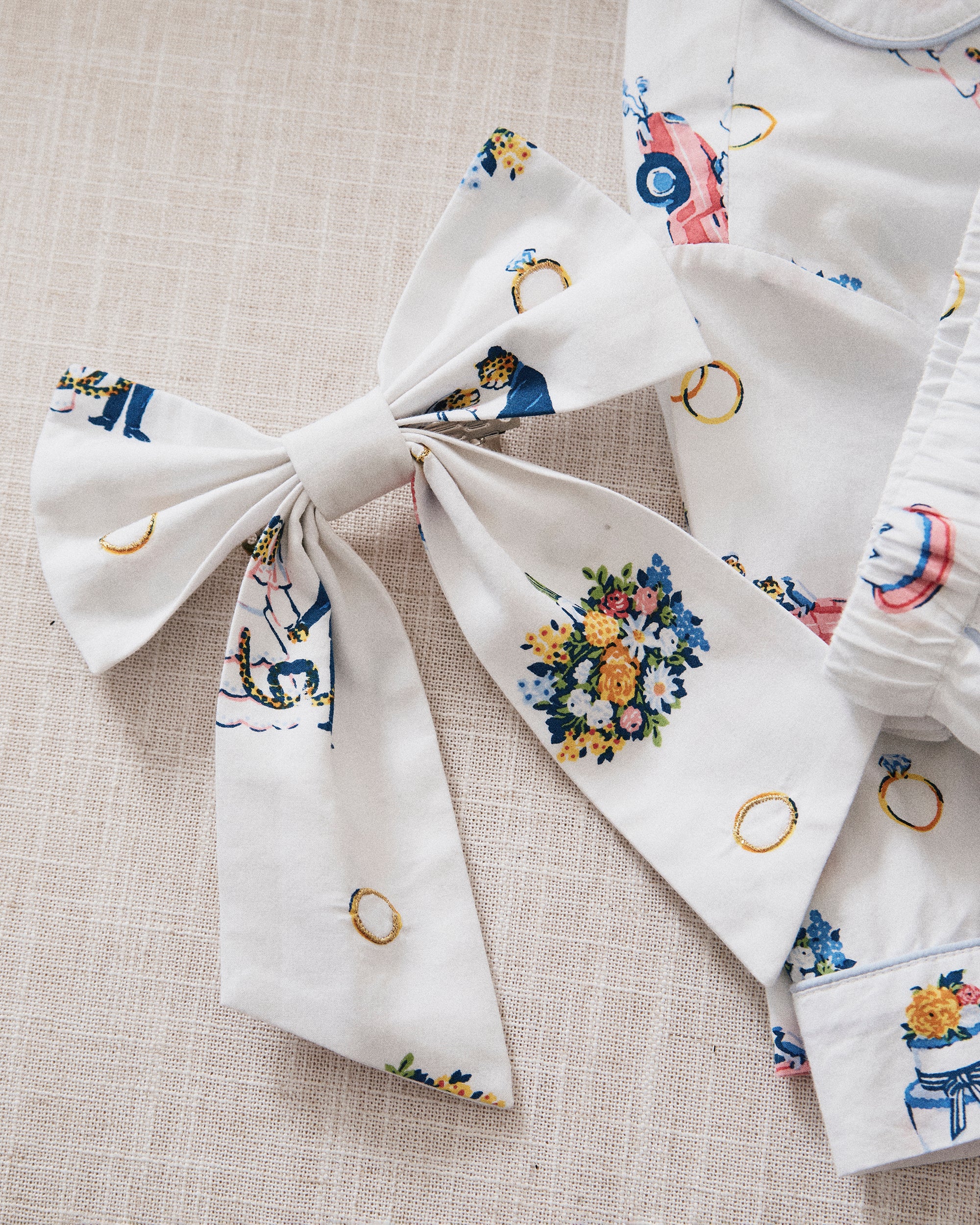 Happily Ever After - The Preppy Hair Bow - Cloud - Image 3