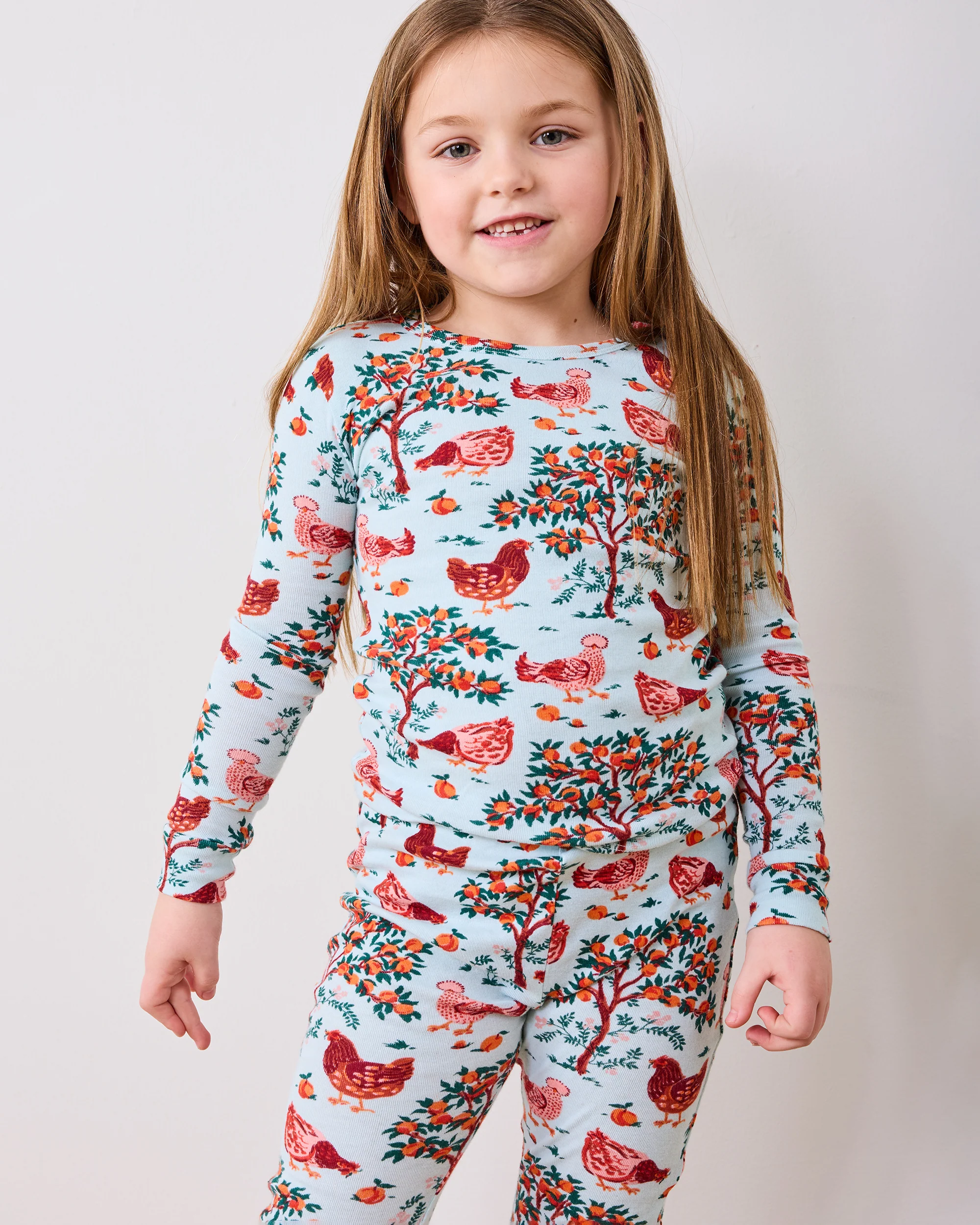 Hen House - Kids PJ Set - Soft Blue - Image 5