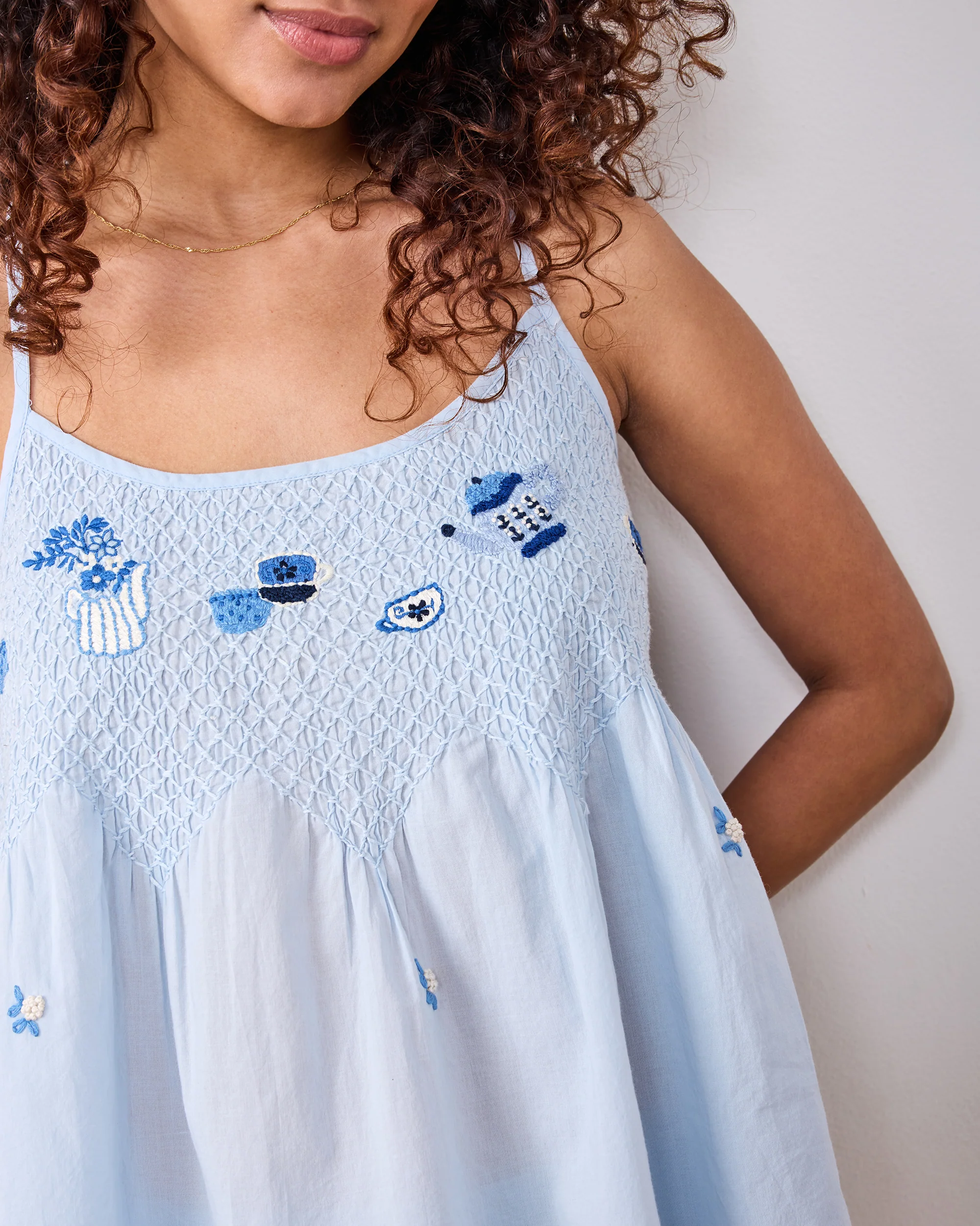 High Tea Toile - Naya Short Set - Notting Hill Blue - Image 5