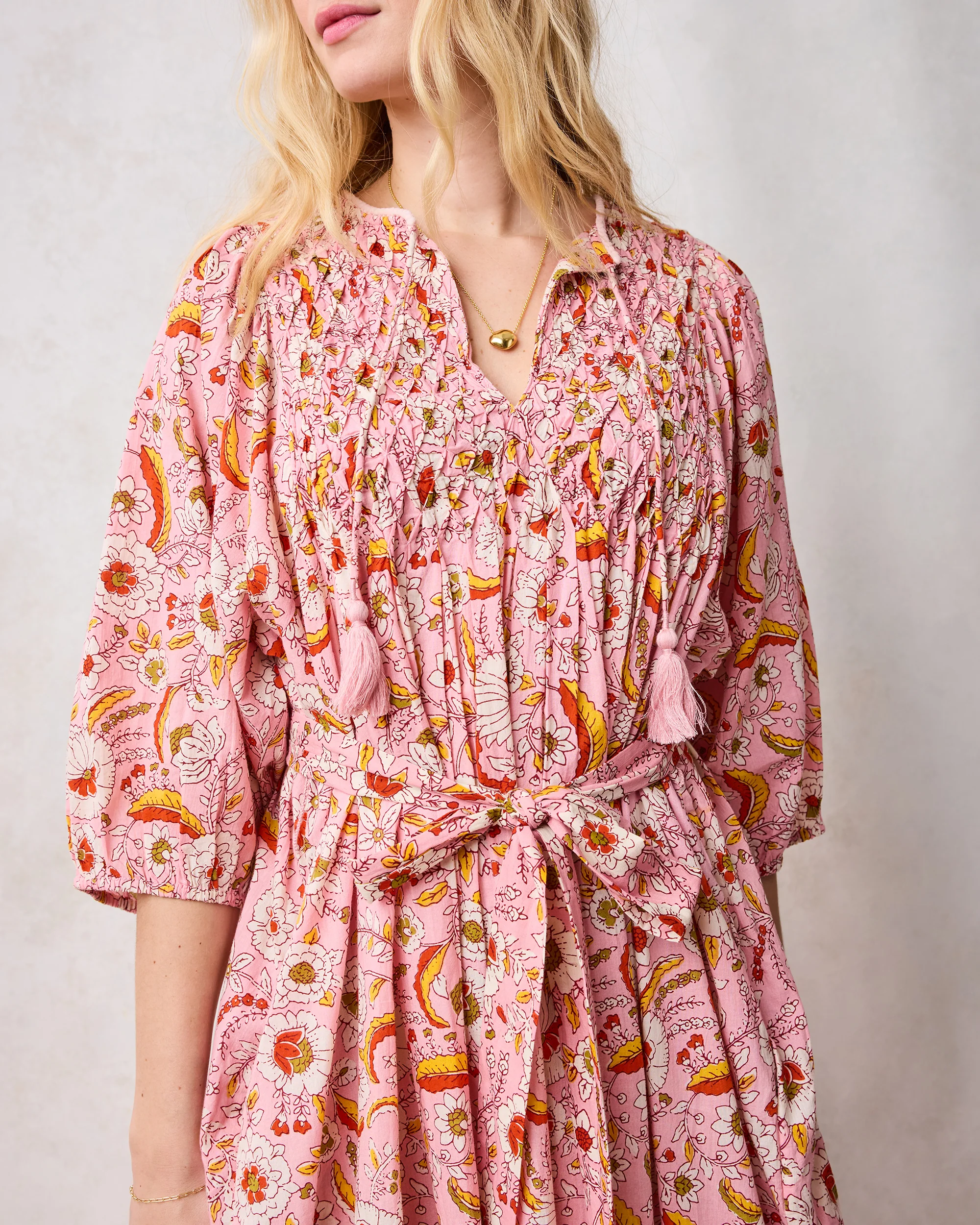 India Bloom - Artifact Dress - Soft Rose - Image 5