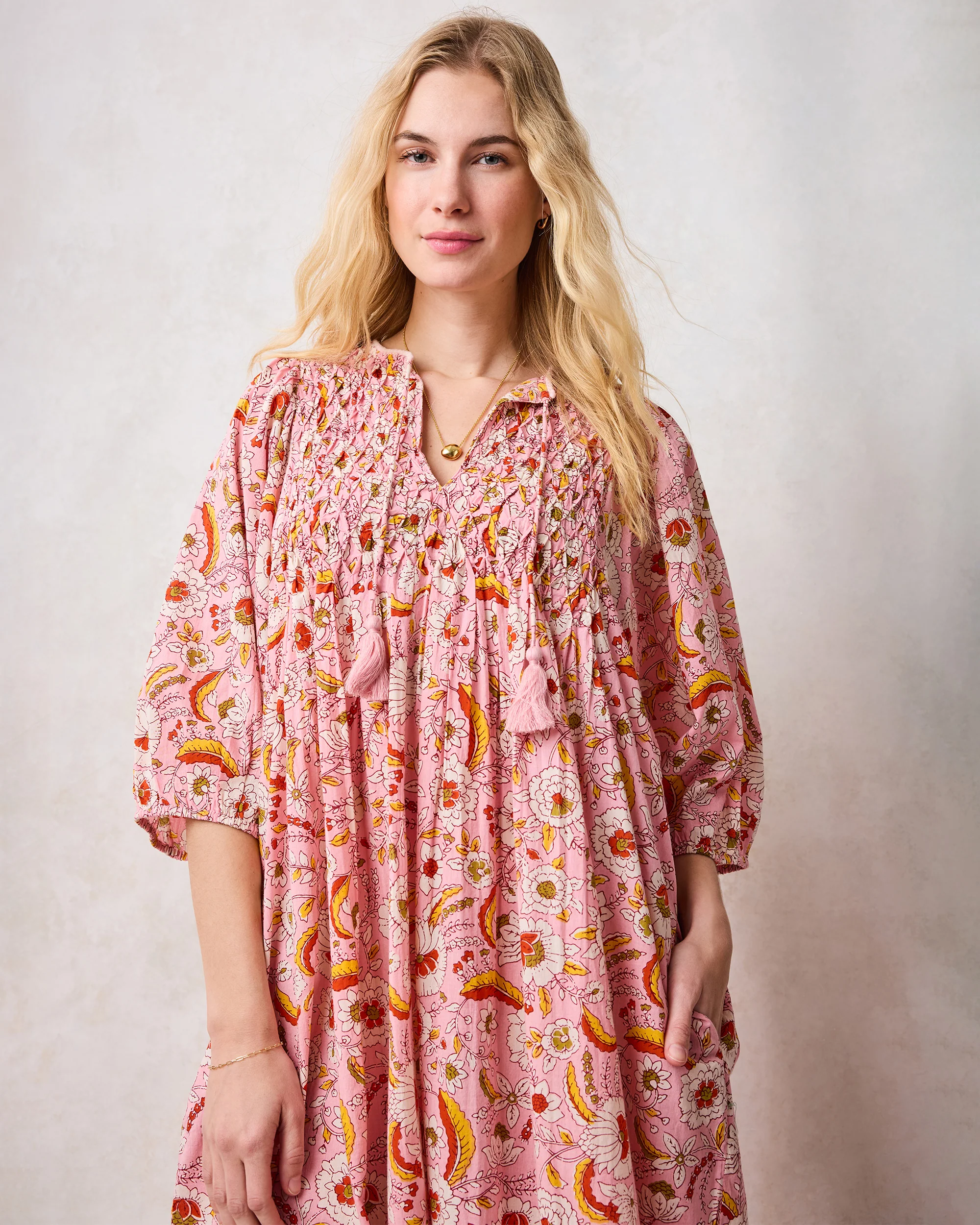 India Bloom - Artifact Dress - Soft Rose - Image 6