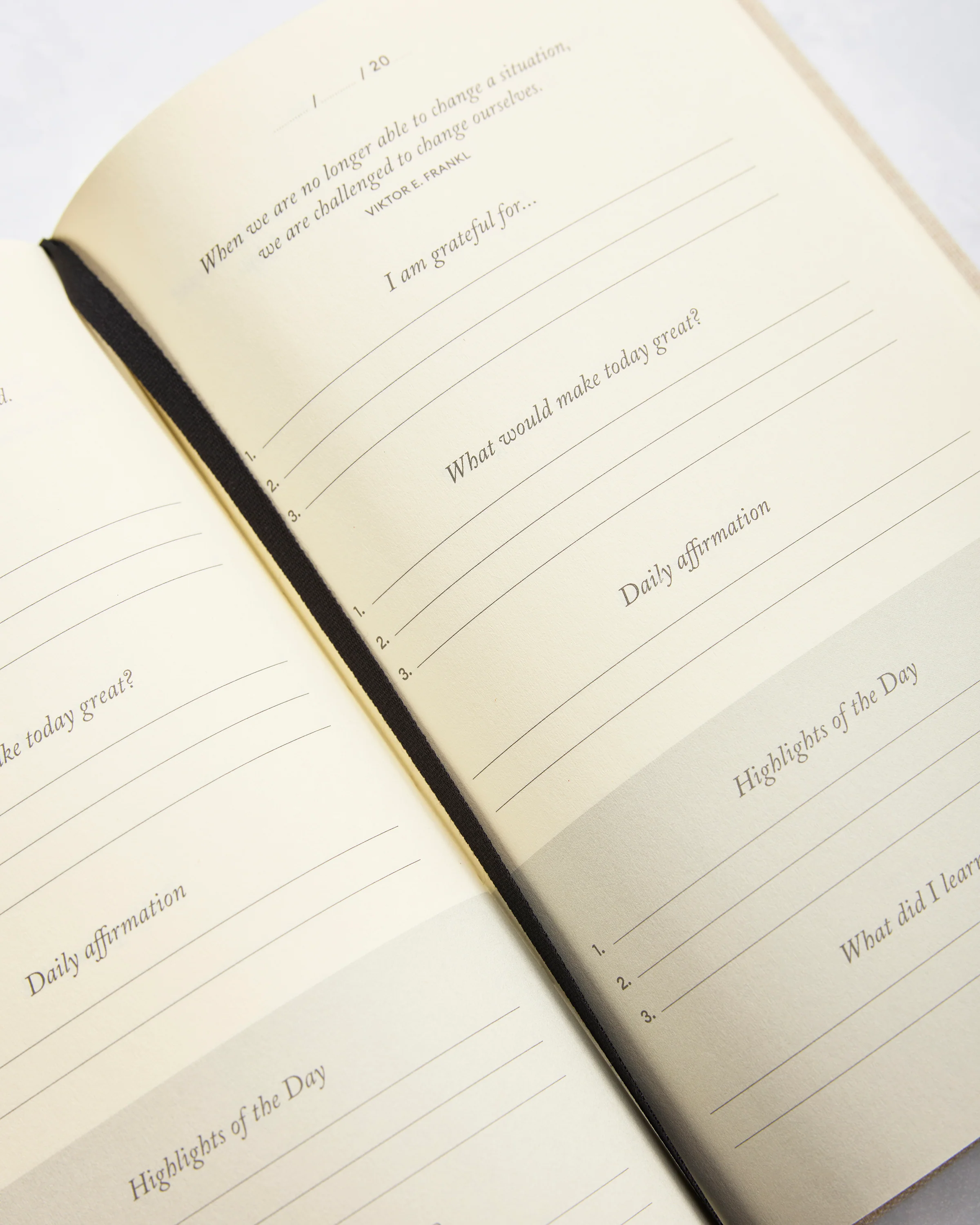Intelligent Change - The Five Minute Journal Linen - Ivory - Image 4