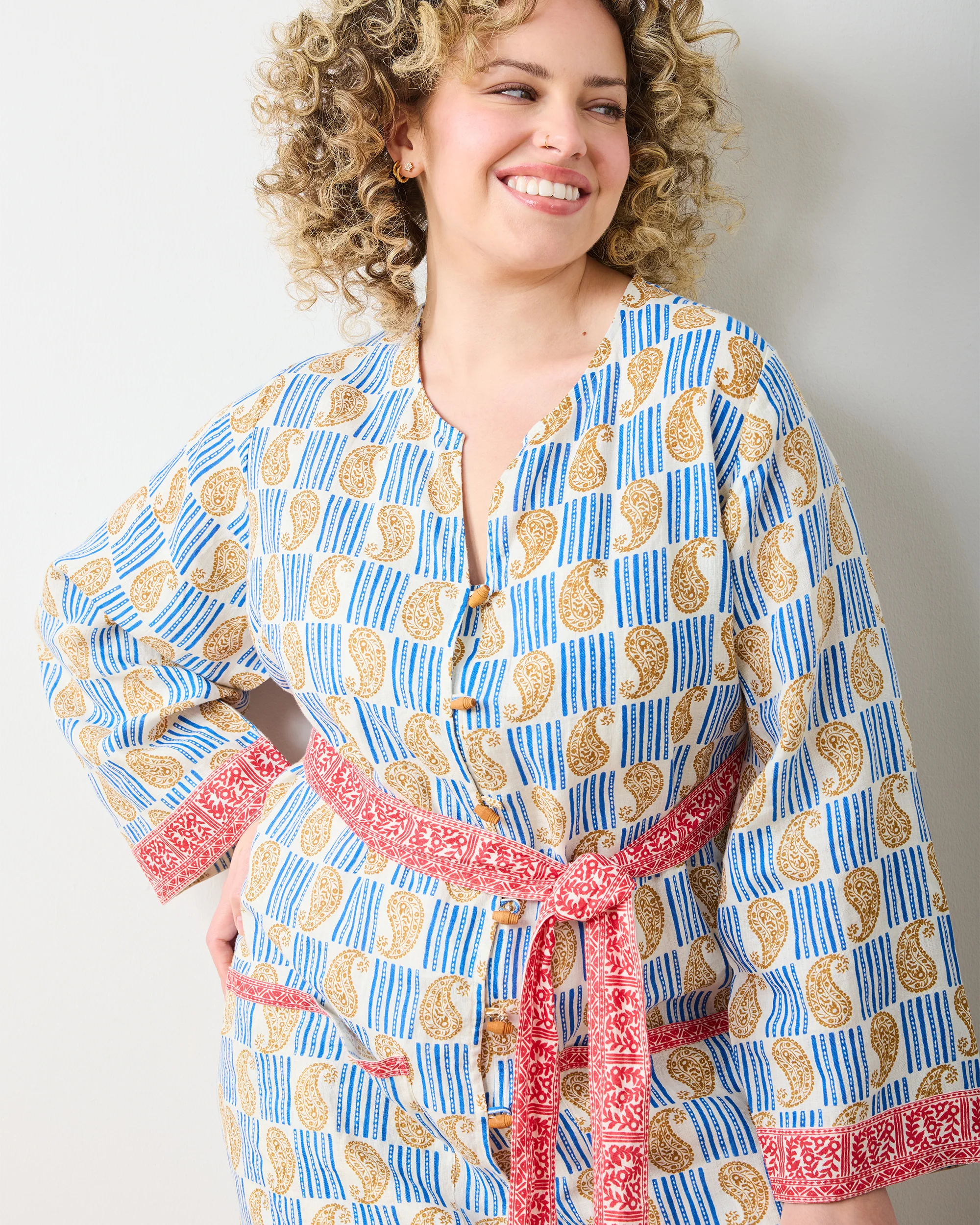 PF + Pencil & Paper Co. Island Paisley - Exuma Dress - Ivory - Image 4