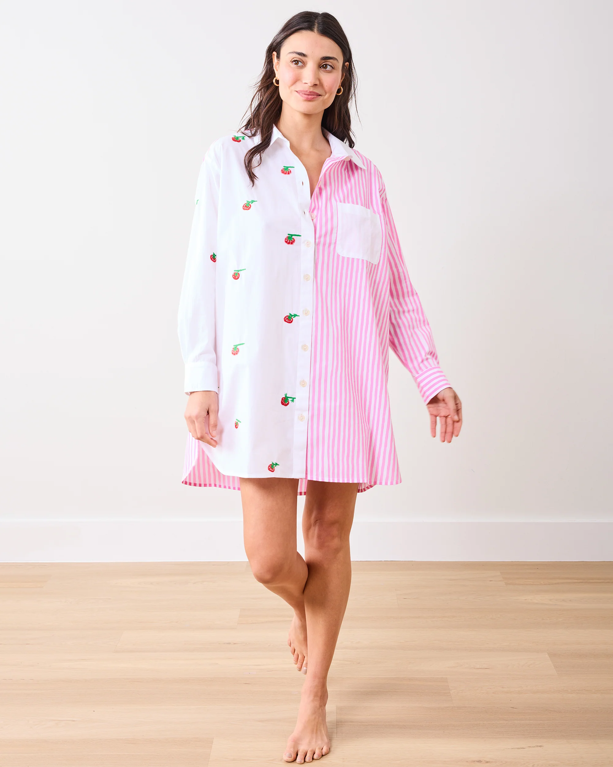 Kitchen Garden - Everyday Button Down - Rose - Image 2