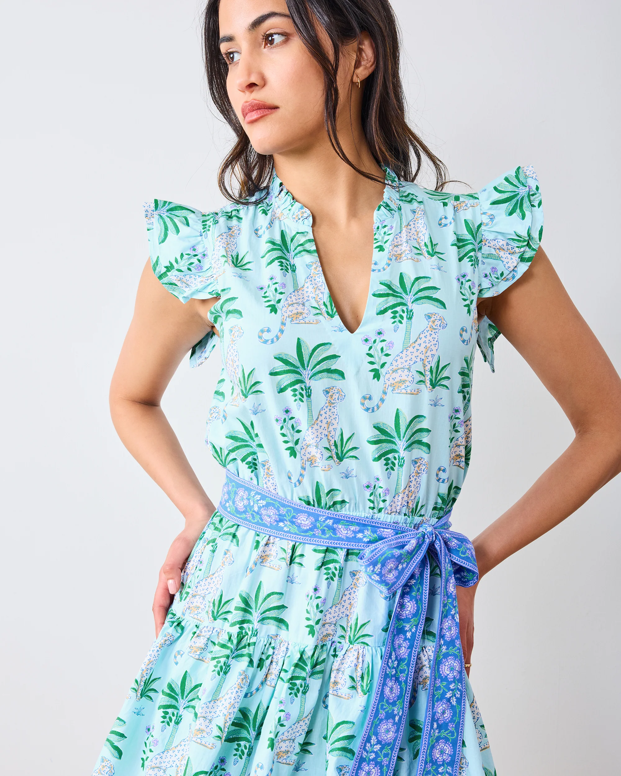 Leopard Mirage - At Ease Dress - Oasis Sky - Image 4